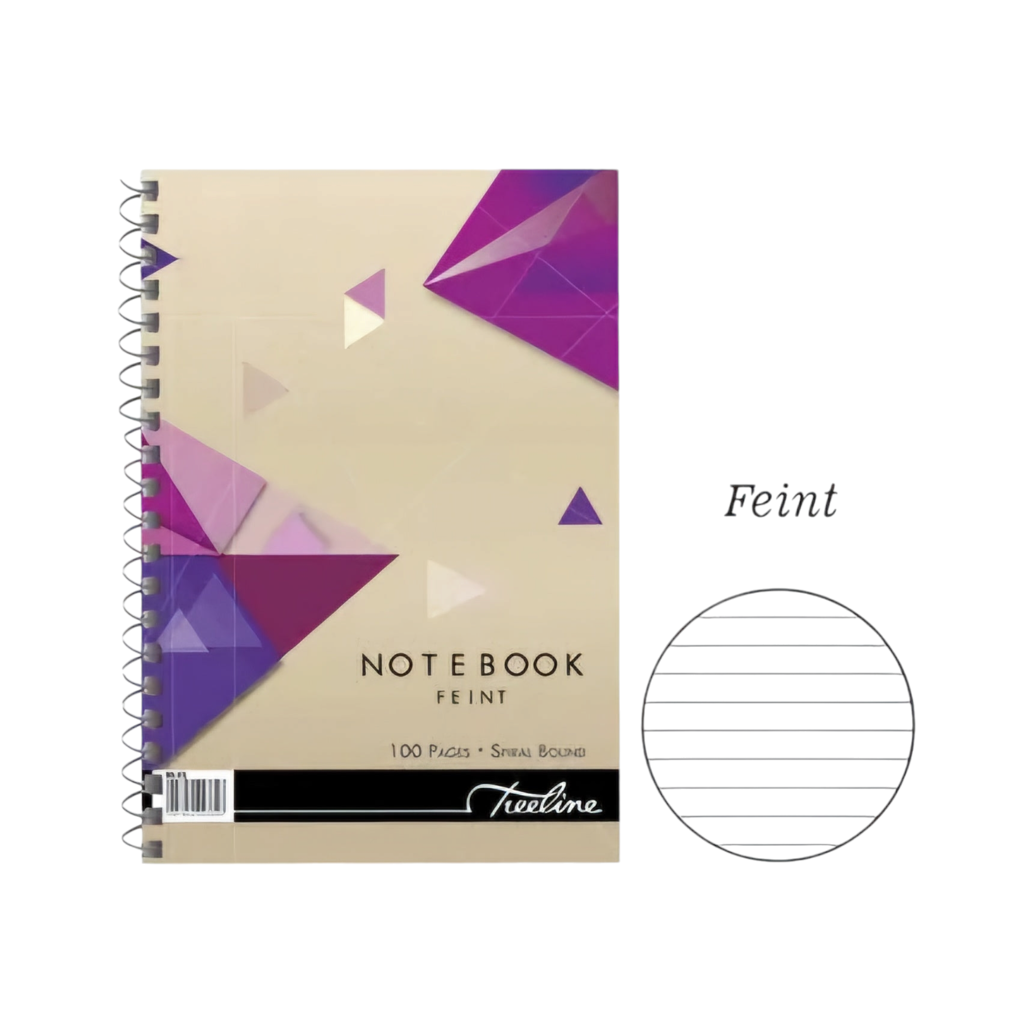 A5 Treeline Exercise Notebook 100pg