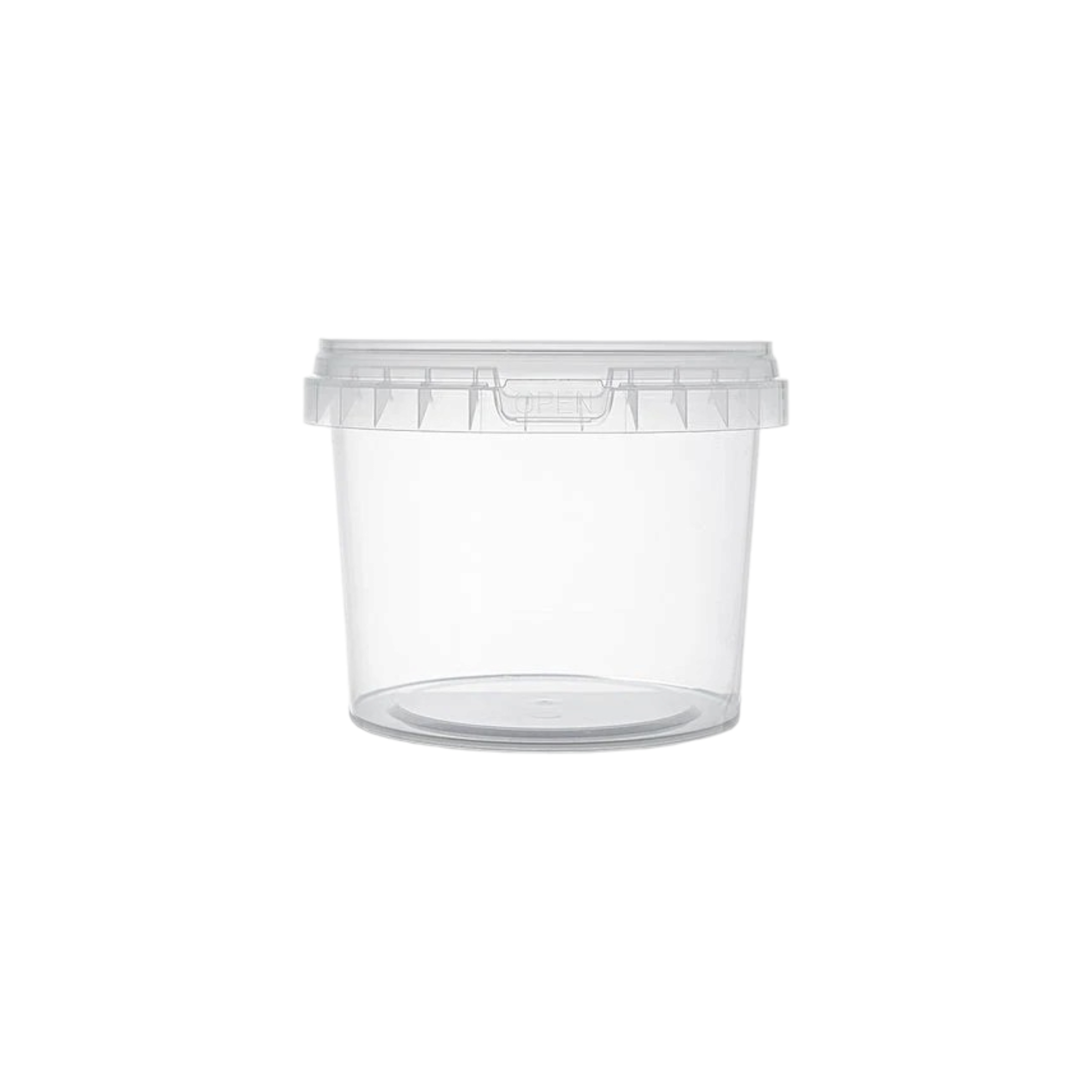 500ml Plastic Tub with Tamper-evident Transparent Lid