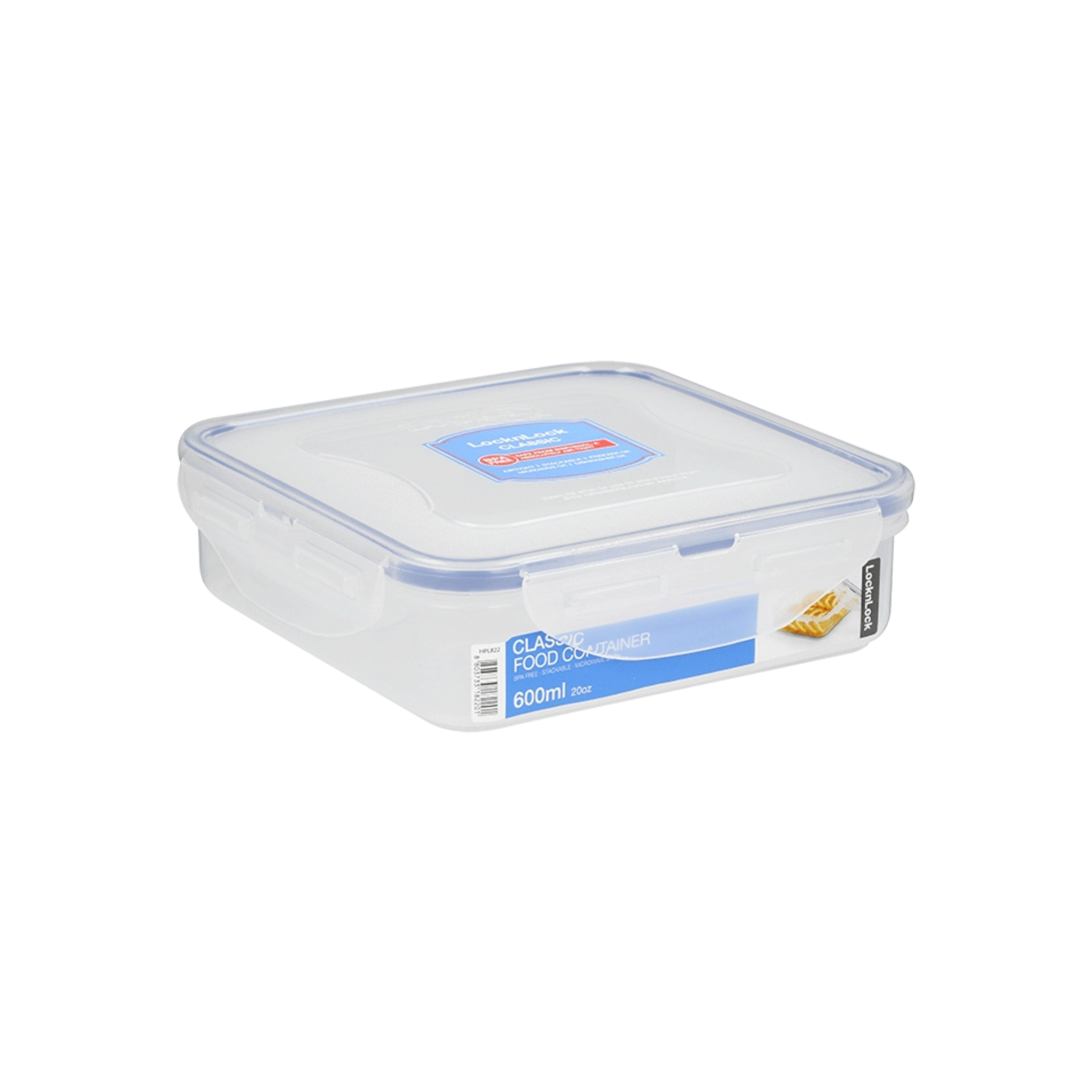 600ml LocknLock Square Container HPL822