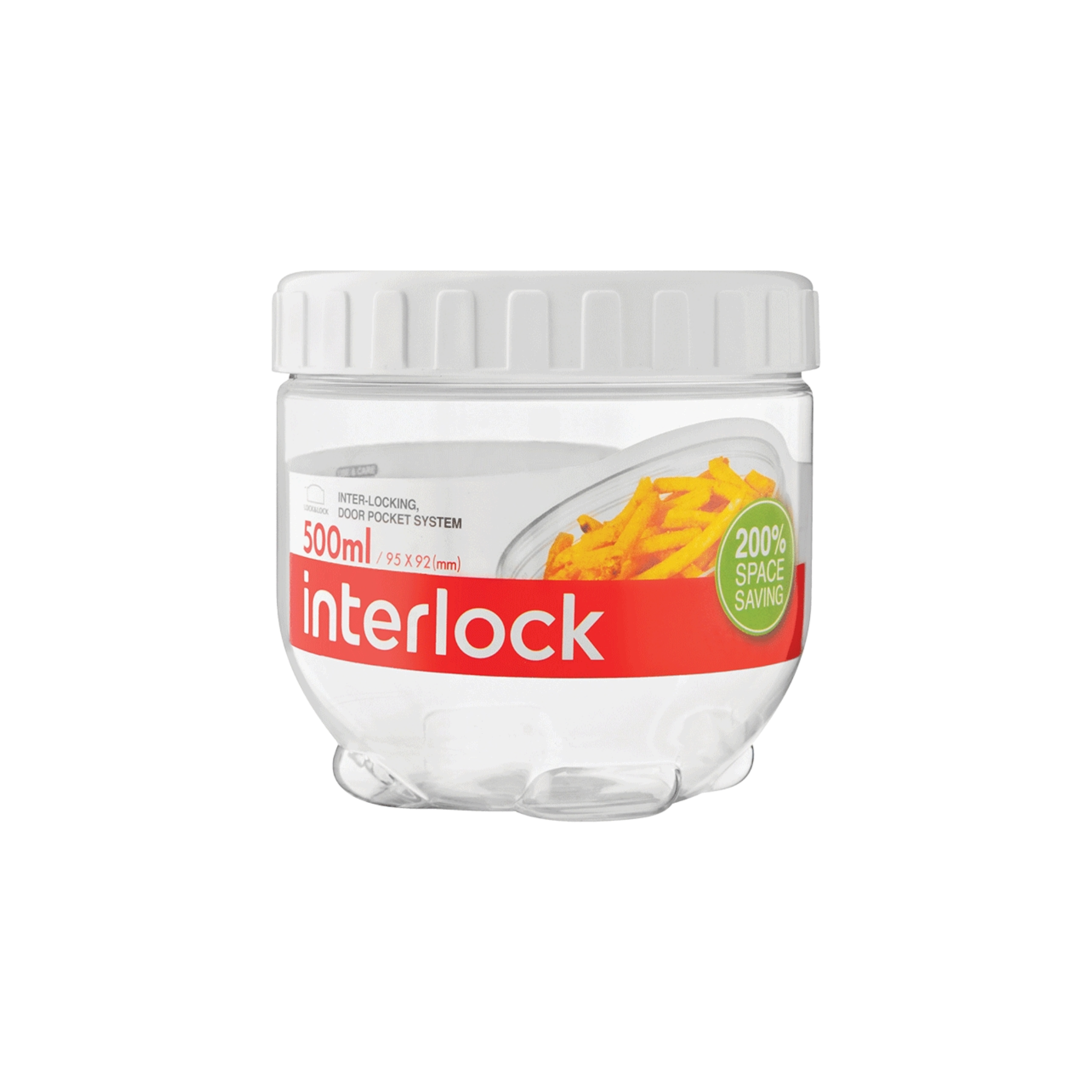 500ml LocknLock Interlock Container White INL301