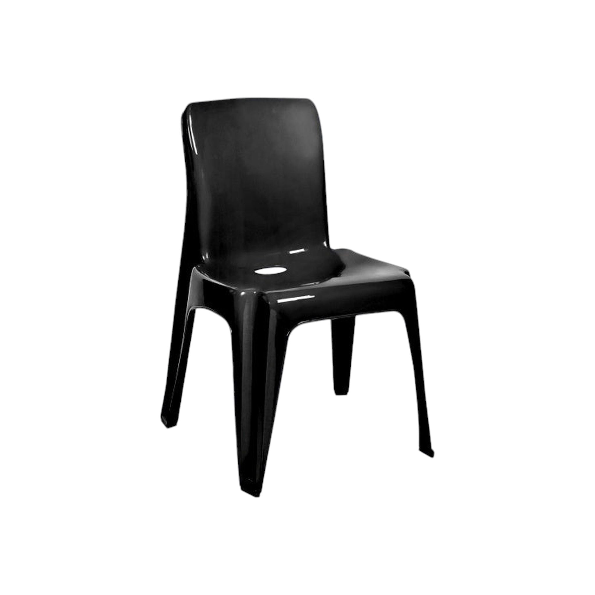 Dezi Chair Heavy Duty Black Contour Outdoor