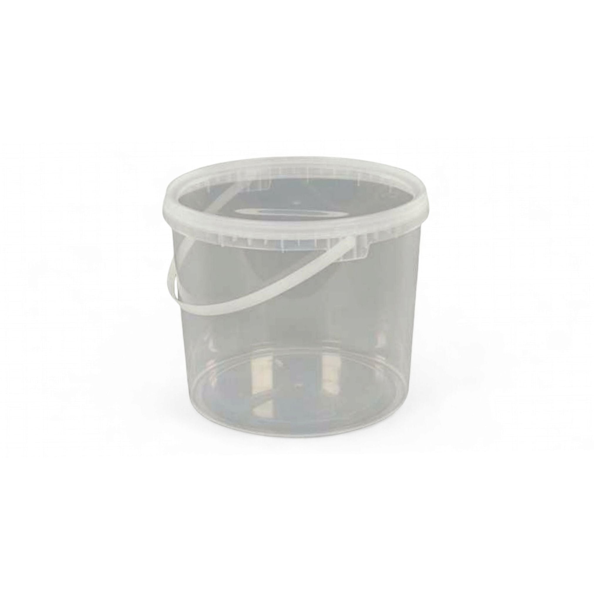 5L Plastic Bucket Clear Transparent with Air Tight Lid