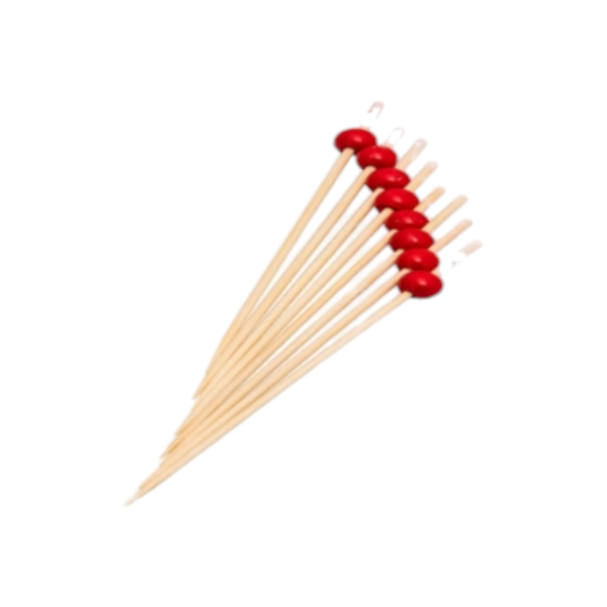 Regent Bamboo Disposable Picks with Red Beads 50pack 35133