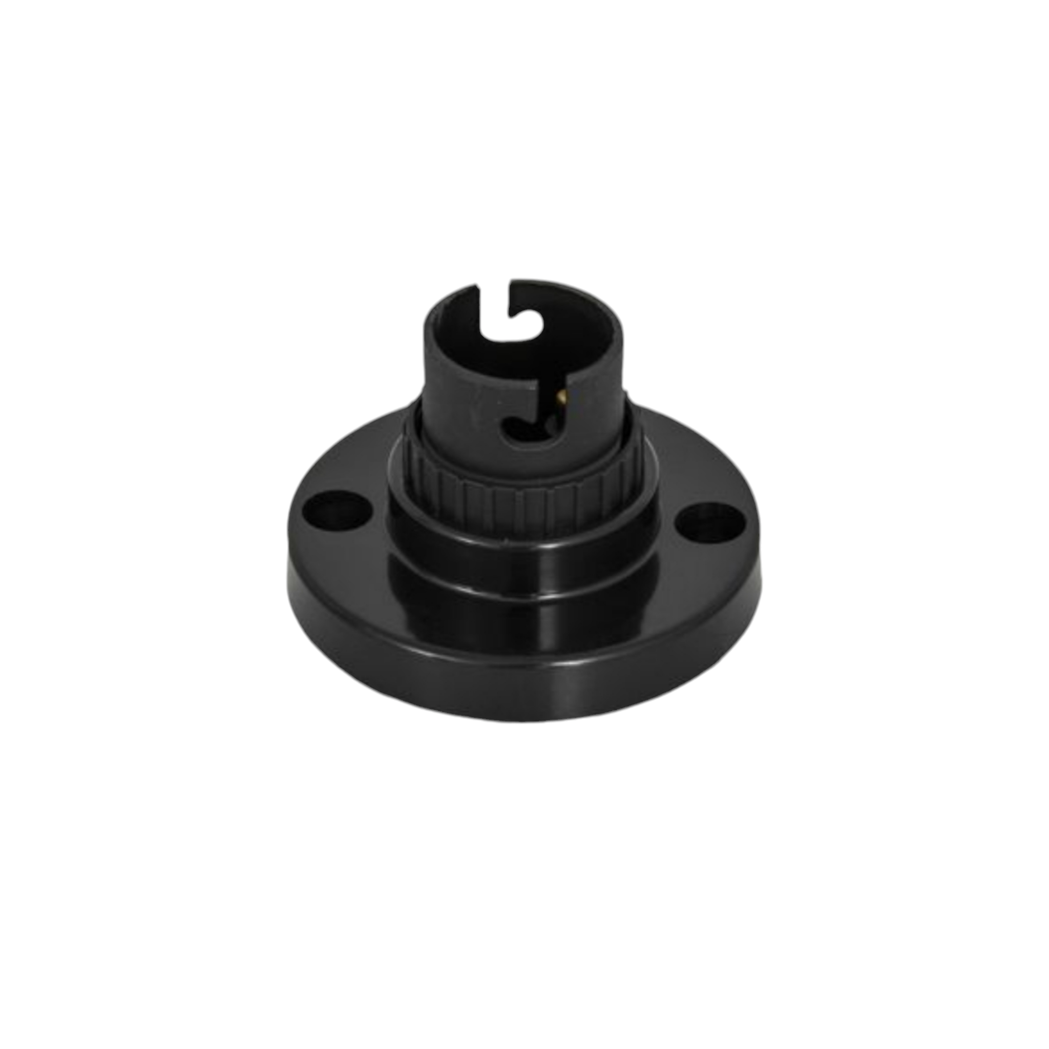 Batten Bulb Holder with Base Black WB(B)