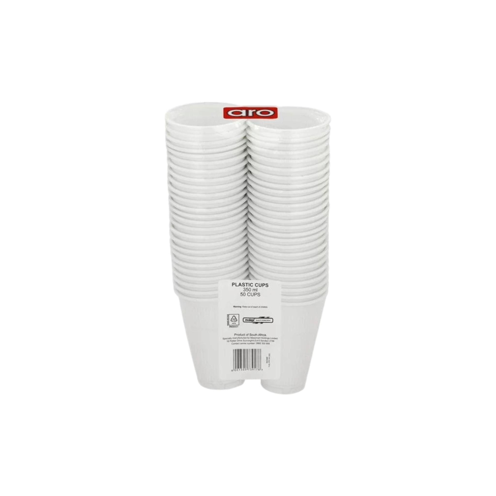 Aro Disposable Plastic Cup 350ml 50pack