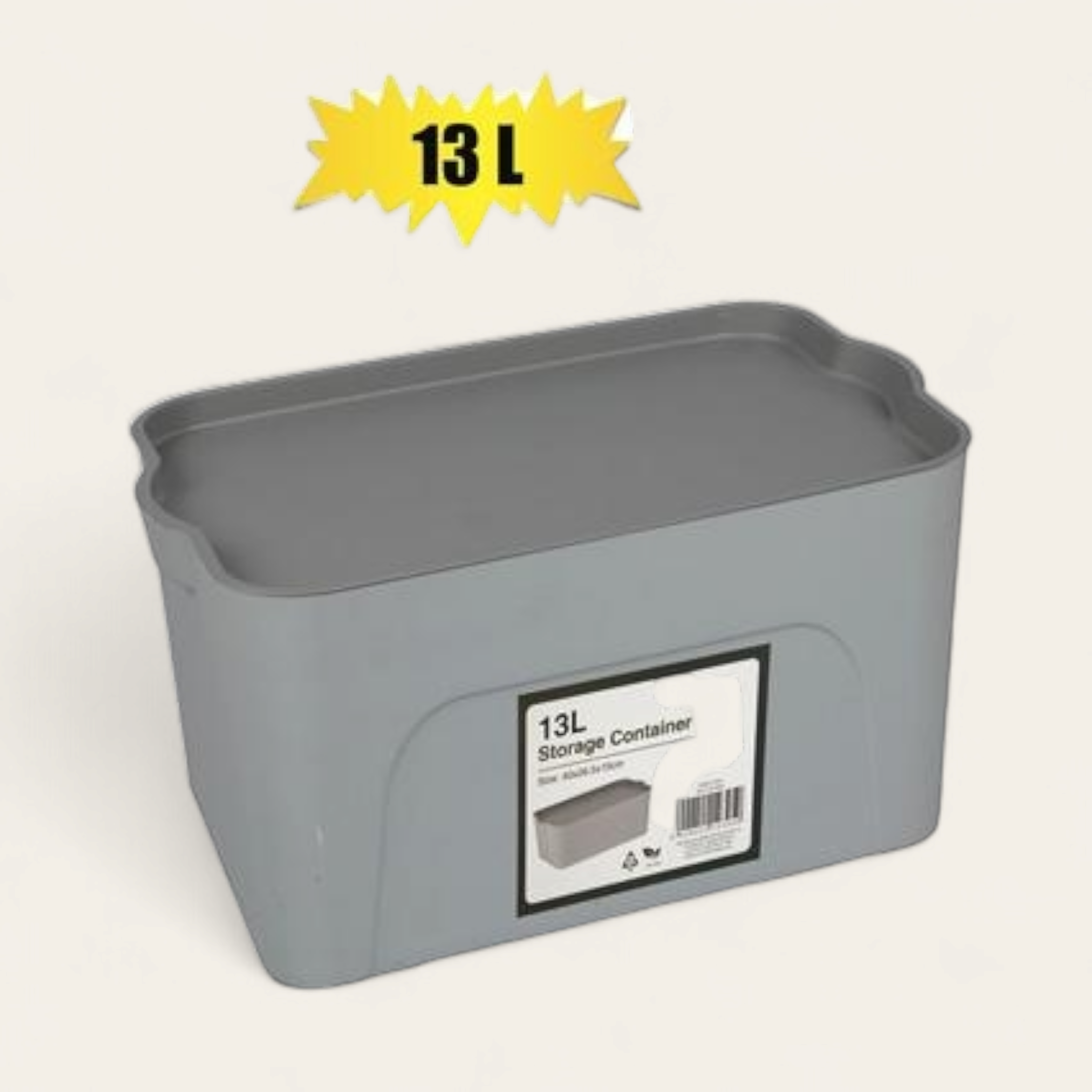 Plastic Storage Box Tengone 13L 40x26x15cm