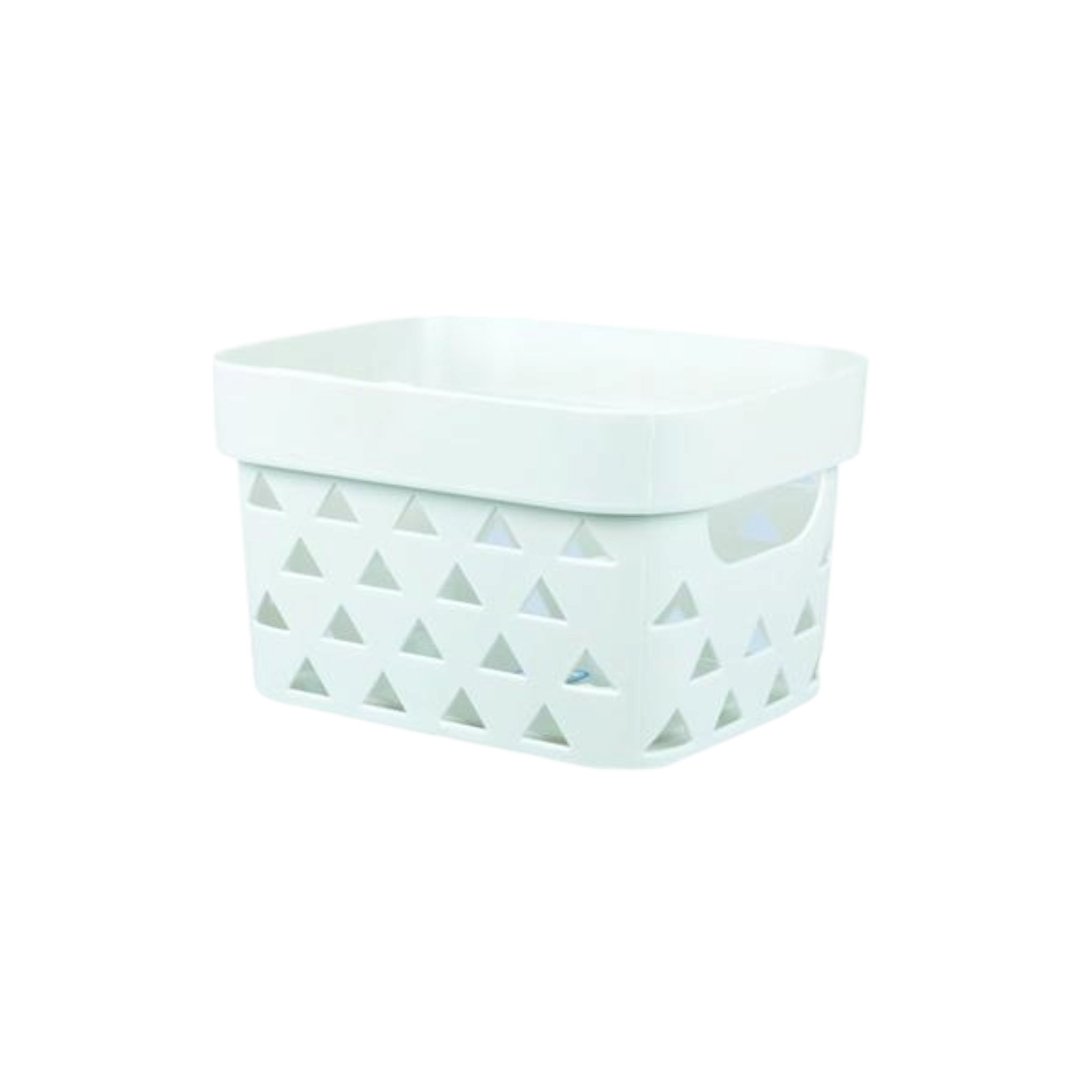 Plastic Storage Bin Basket Triangle Pattern