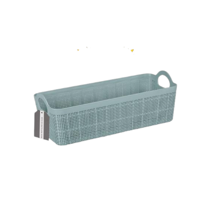 Plastic Long Storage Basket Mesh Design 27x11x9cm