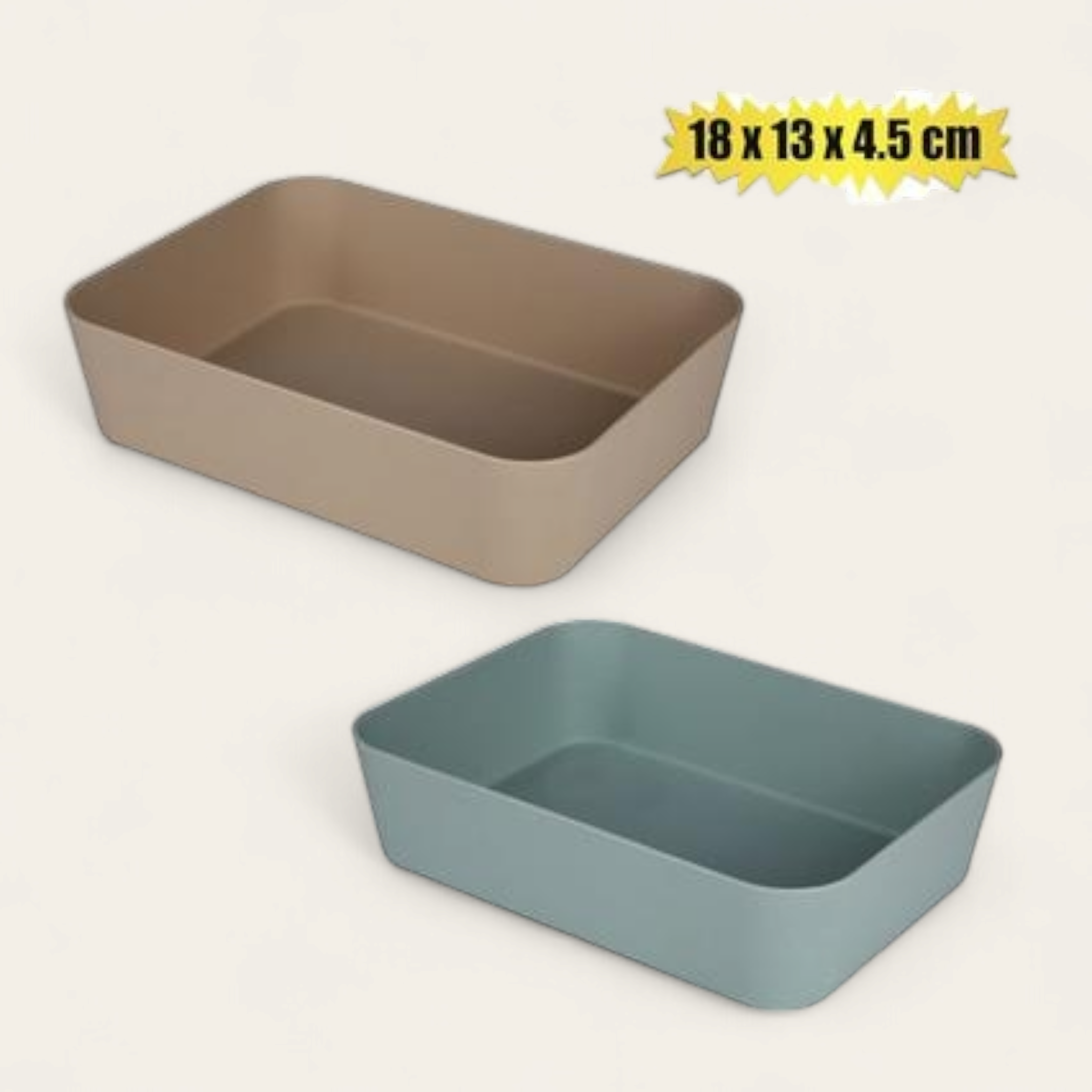 Storage Organiser Tray 18x13x4.5cm