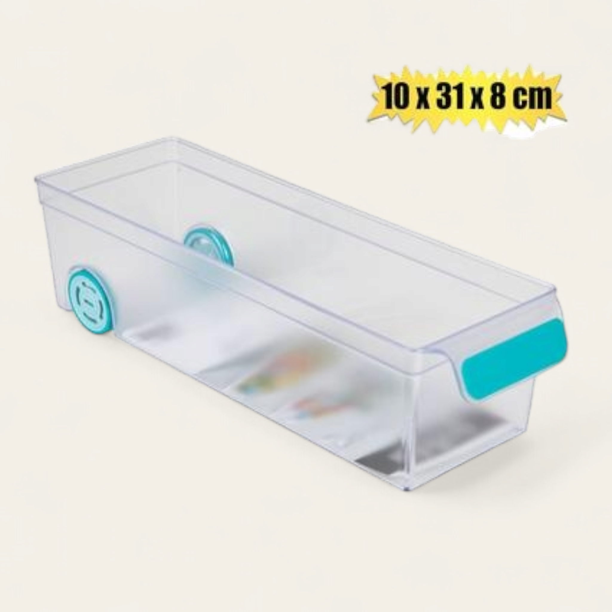 Fridge Storage Caddy Organiser Compact 10x31x8cm