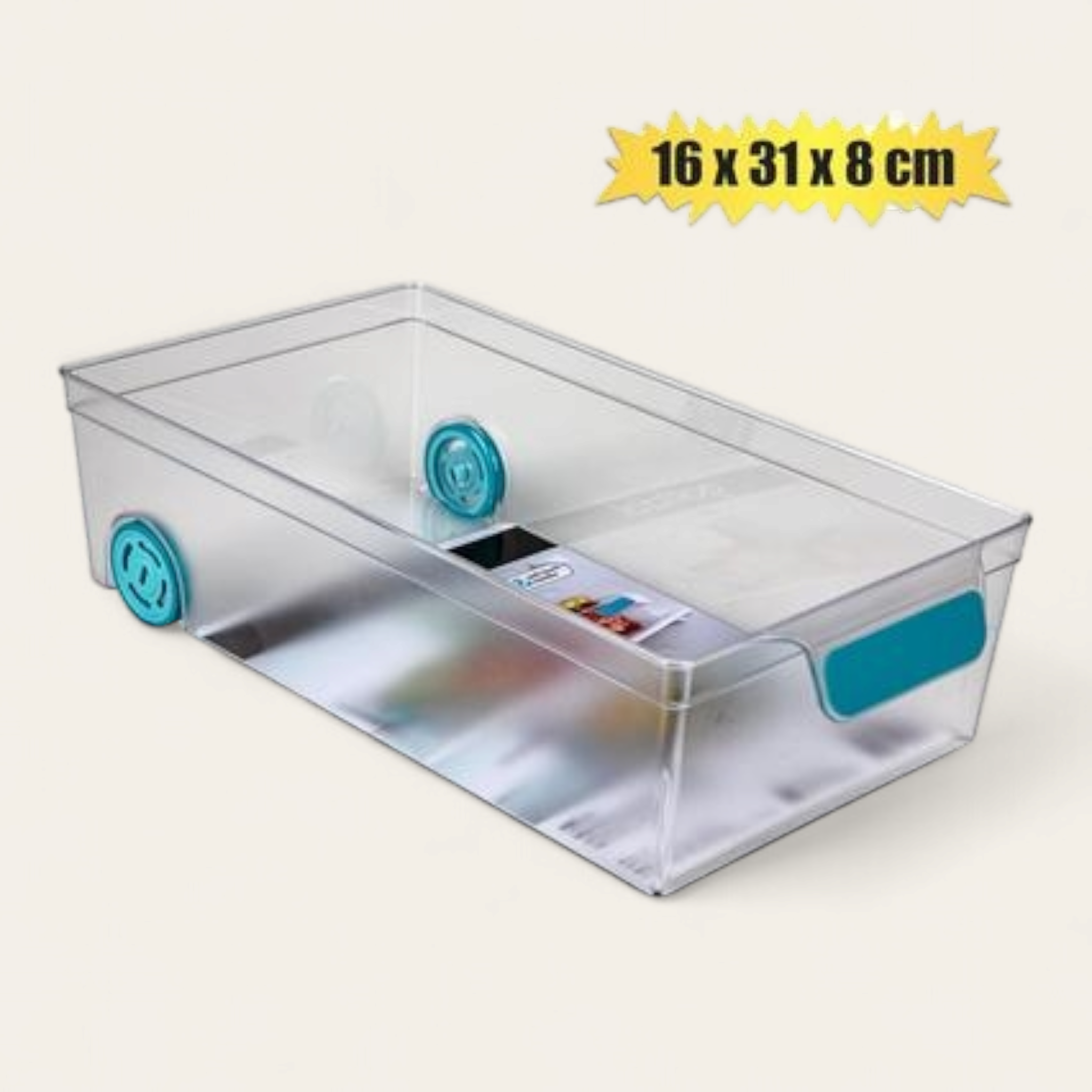 Fridge Storage Organiser Compact 16x31x8cm