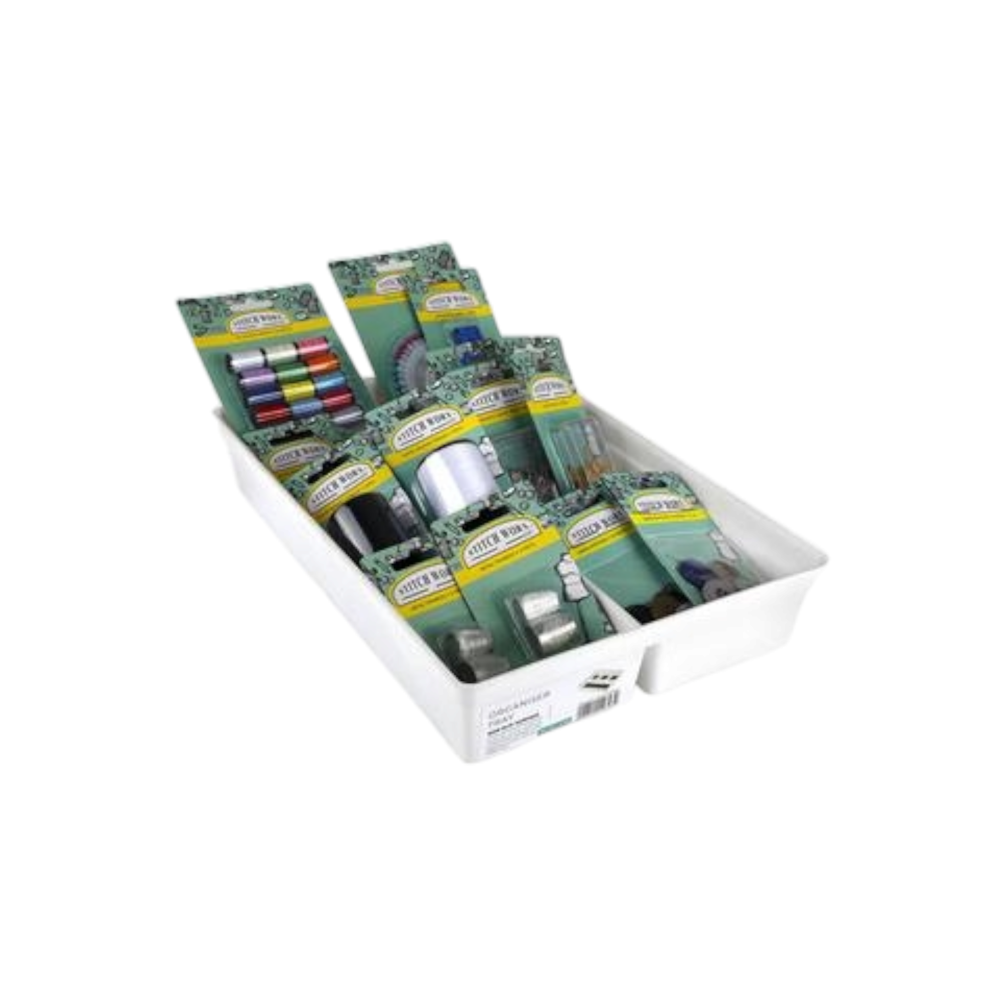 Storage Organiser Non-Slip Tray 4-Division 33x22x5cm