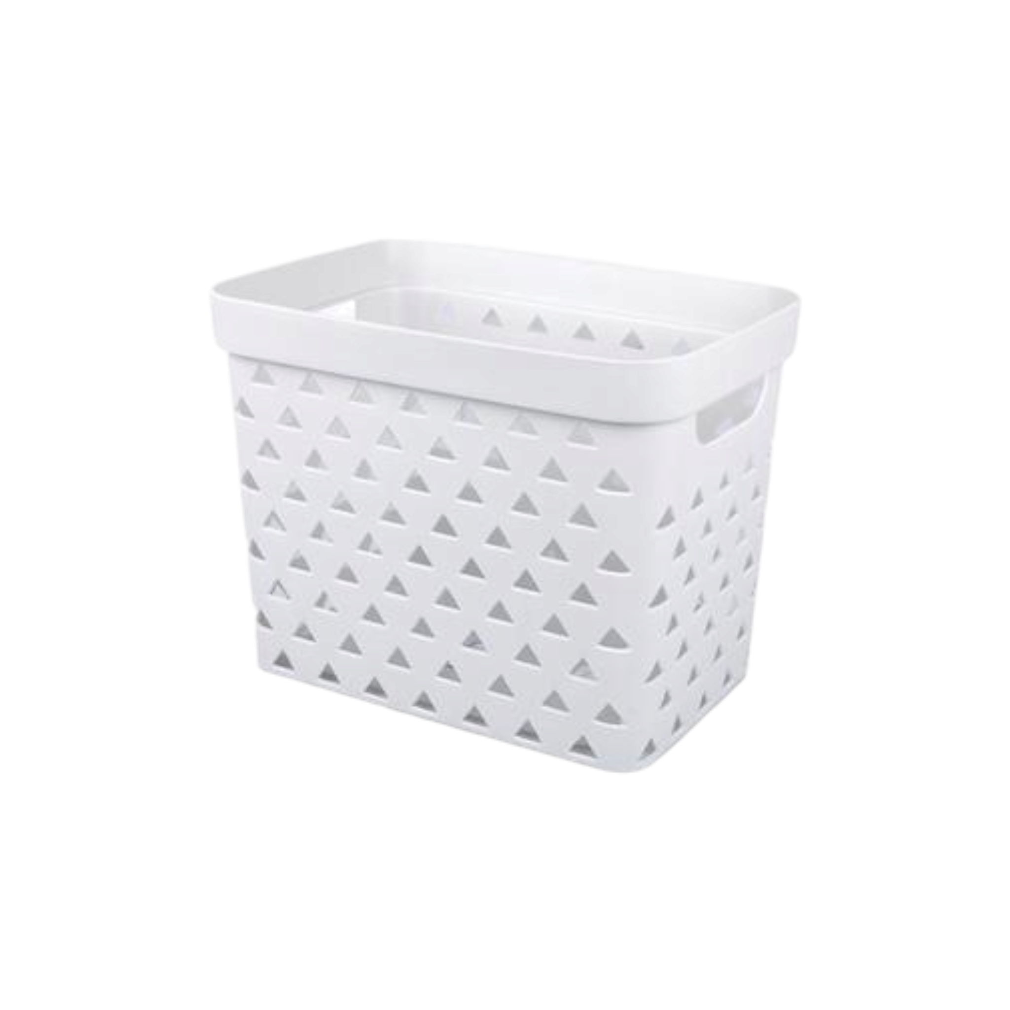 Plastic Storage Bin Basket Triangle Pattern