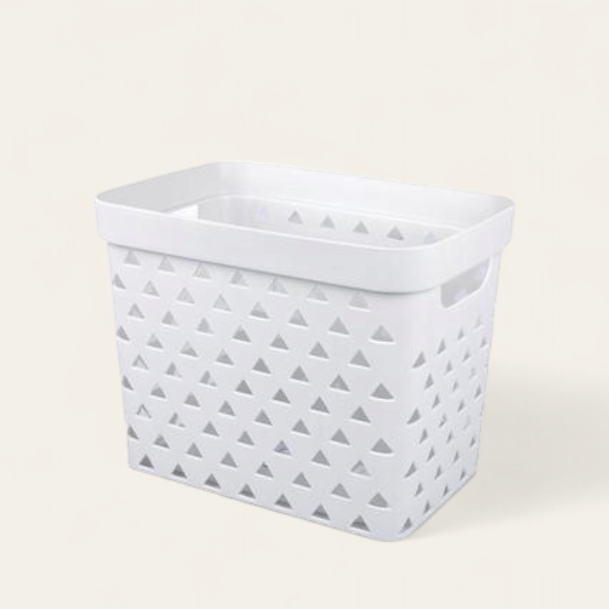 Plastic Storage Bin Basket Triangle Pattern