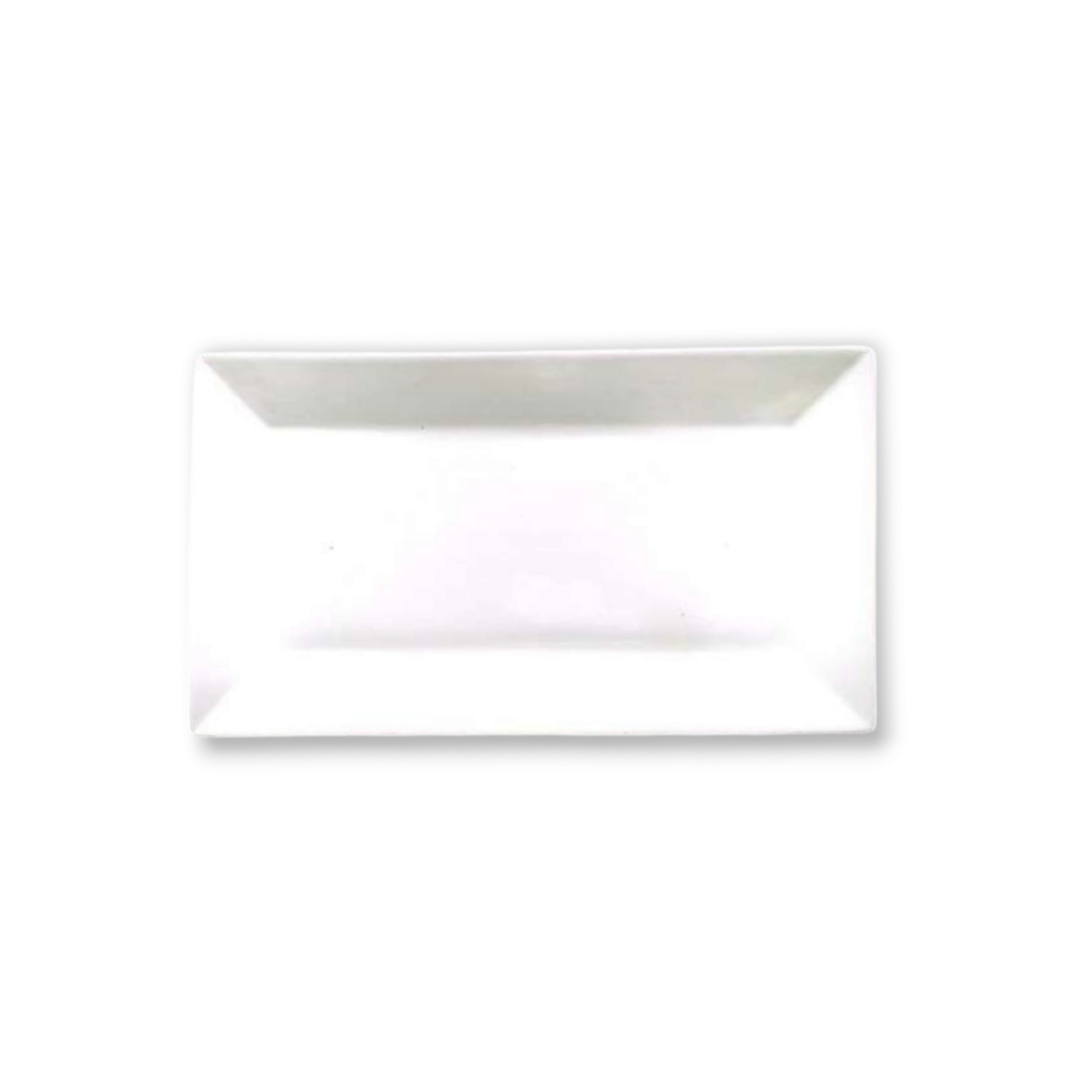 White Ceramic Serving Dinner Plate 12inch Rectangular 31x16x2