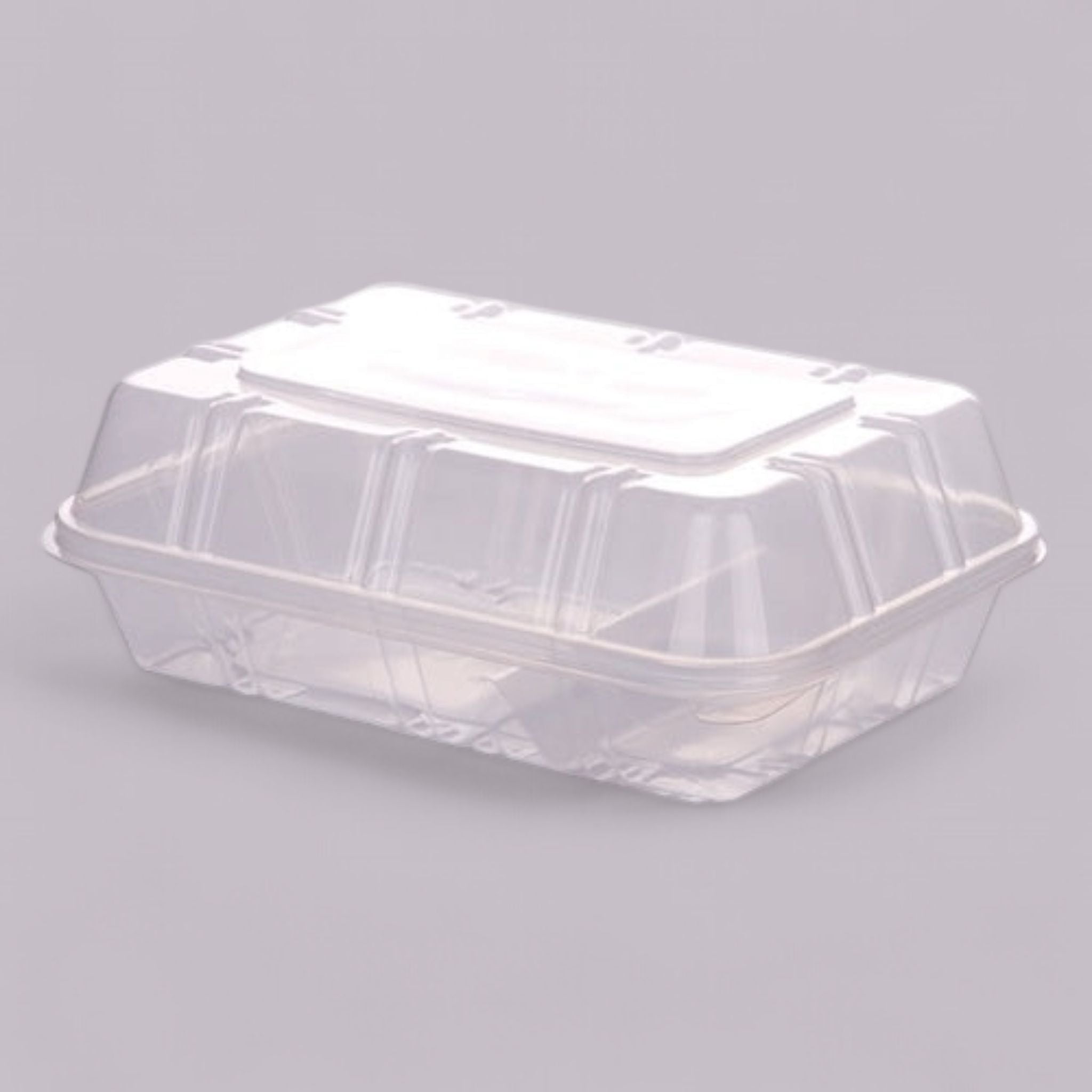 Zibo Lunch Meal Container Box Clear Clamshell - No Division