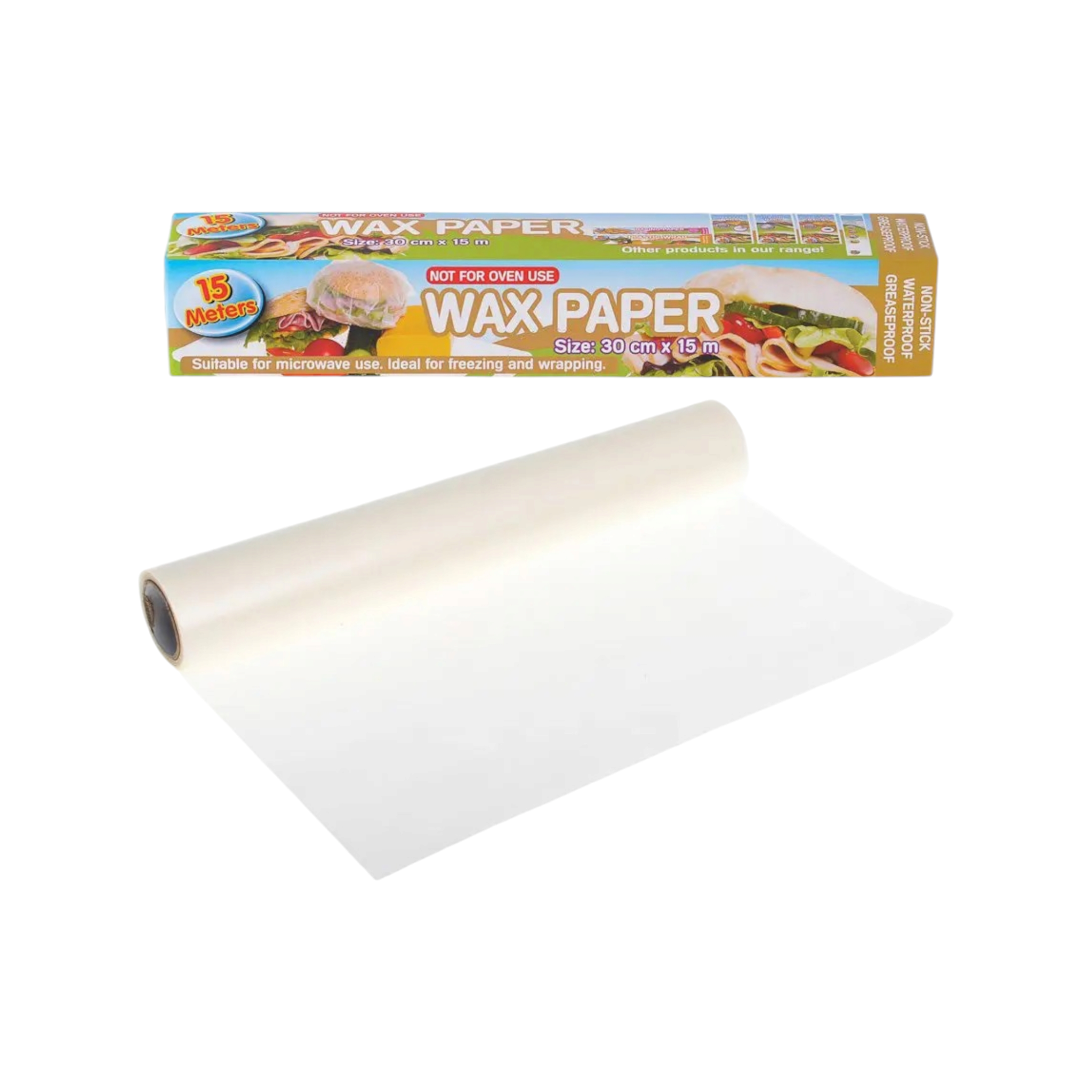 Disposable Wax Paper Roll 30cmx15cm