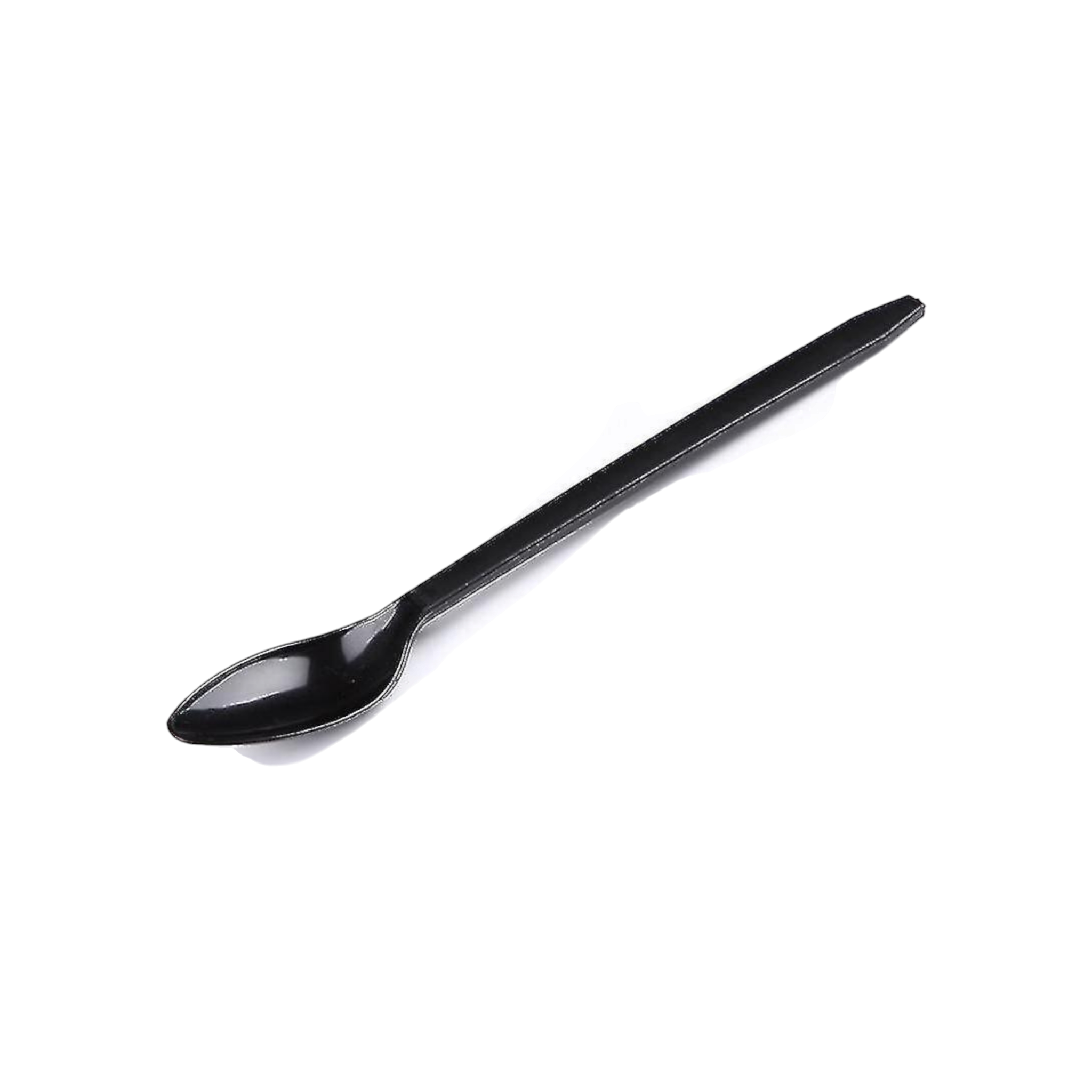 Disposable Dessert Spoons Black 100pack