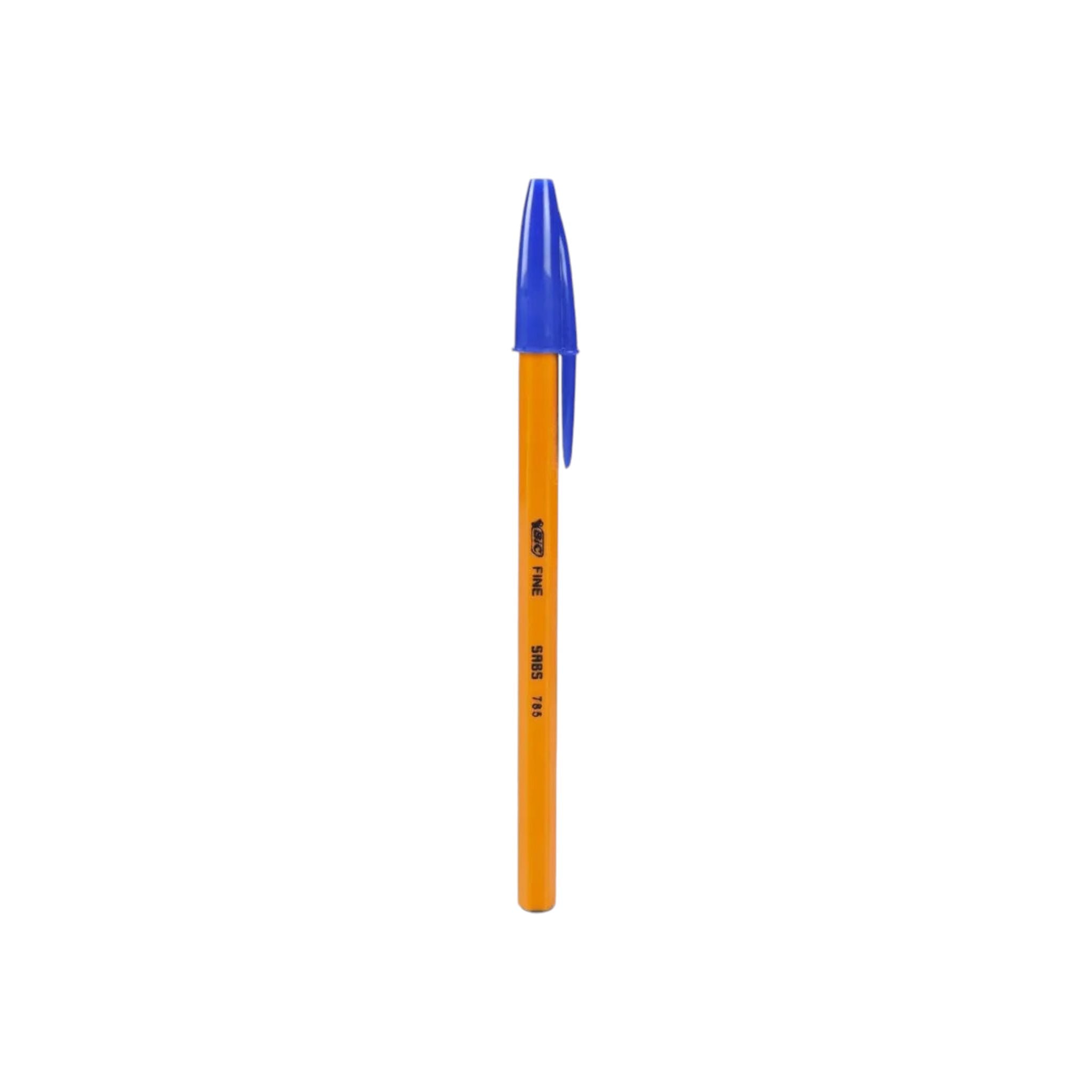 Bic Pen Orange Fine Point Blue 1pc