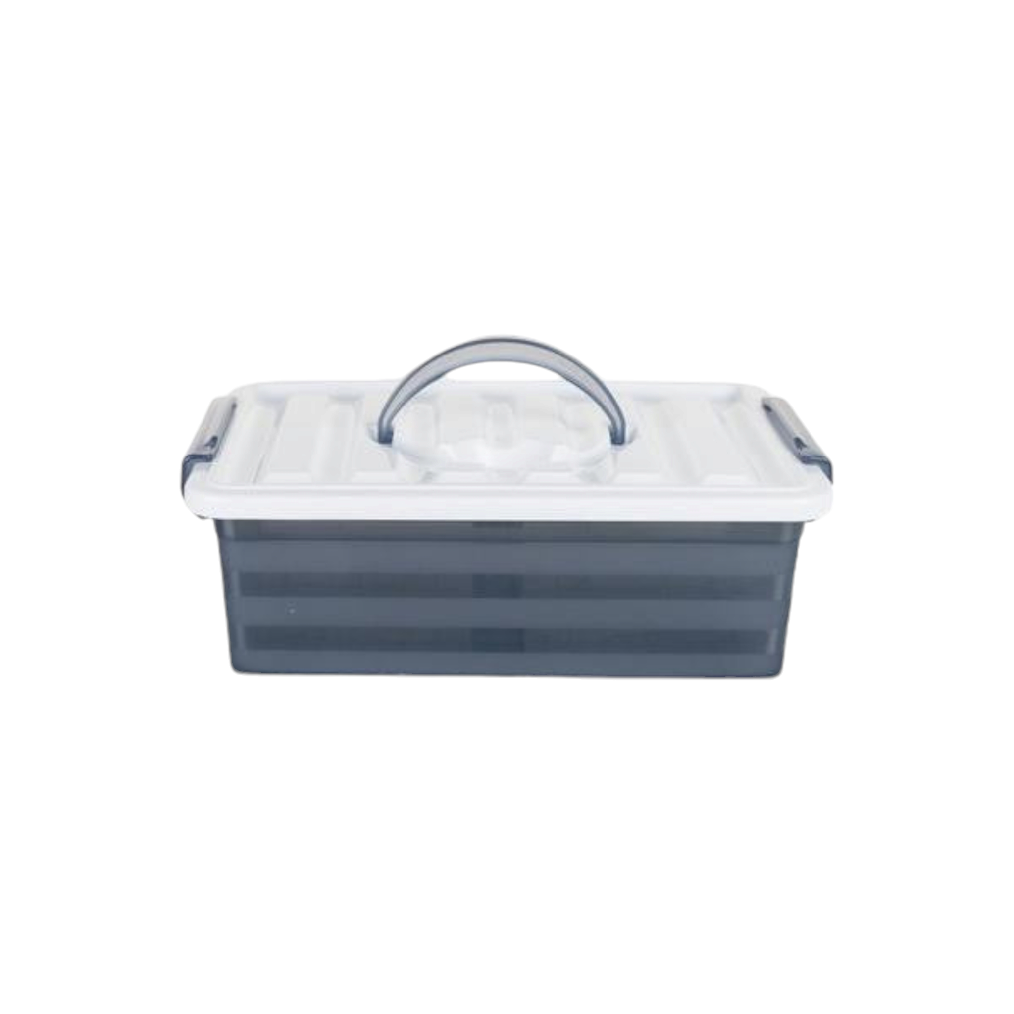 3.3L Storage Container Grey with Carry Handle