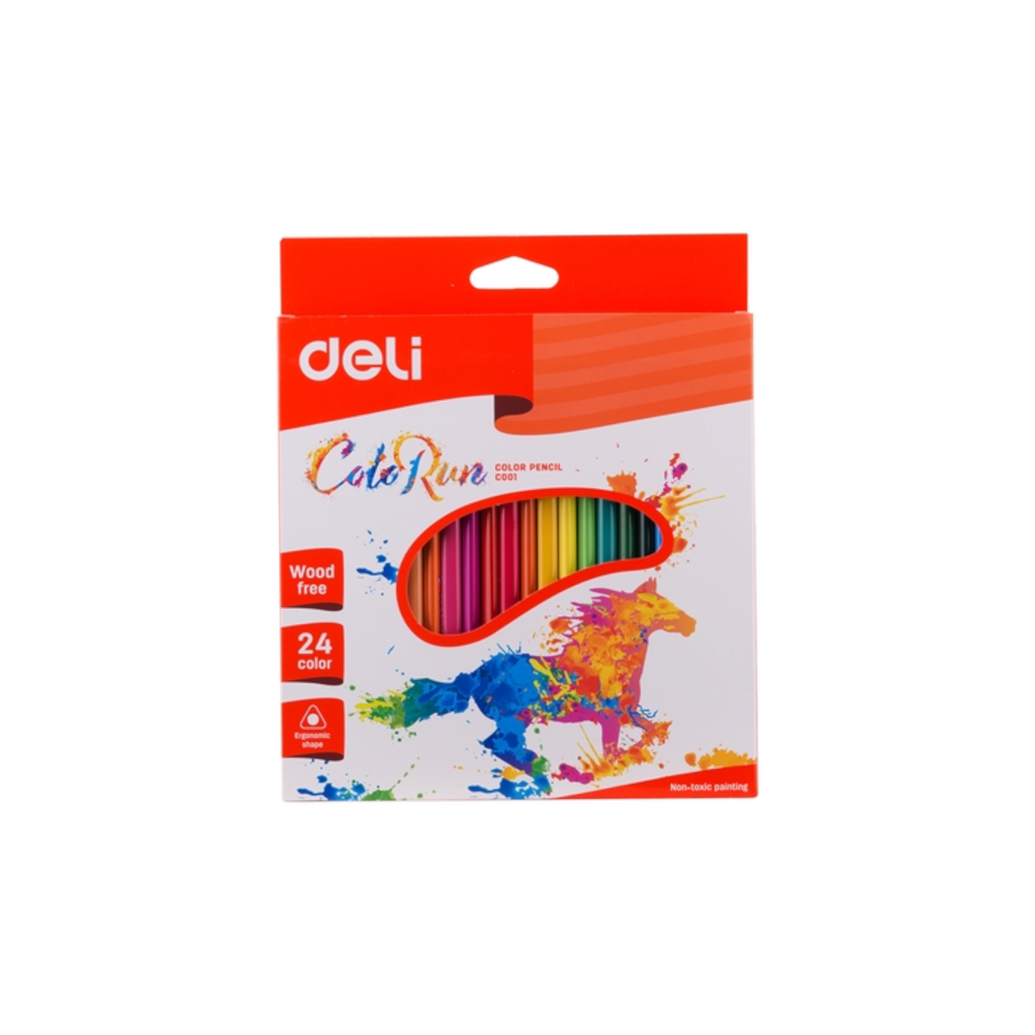 Deli Colored Pencils 24-Colors Wood Free