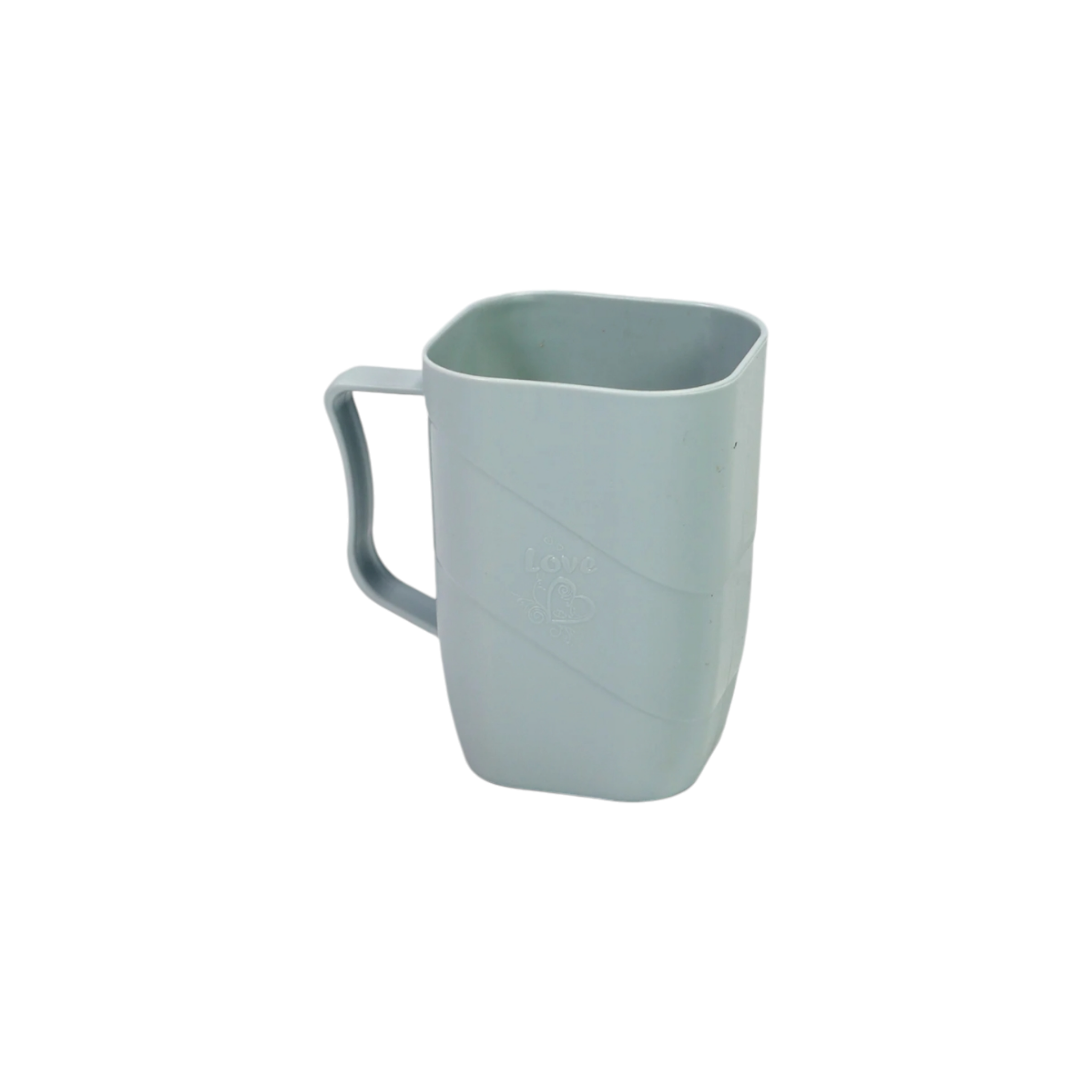Plastic Drinking Mug Square 11cm