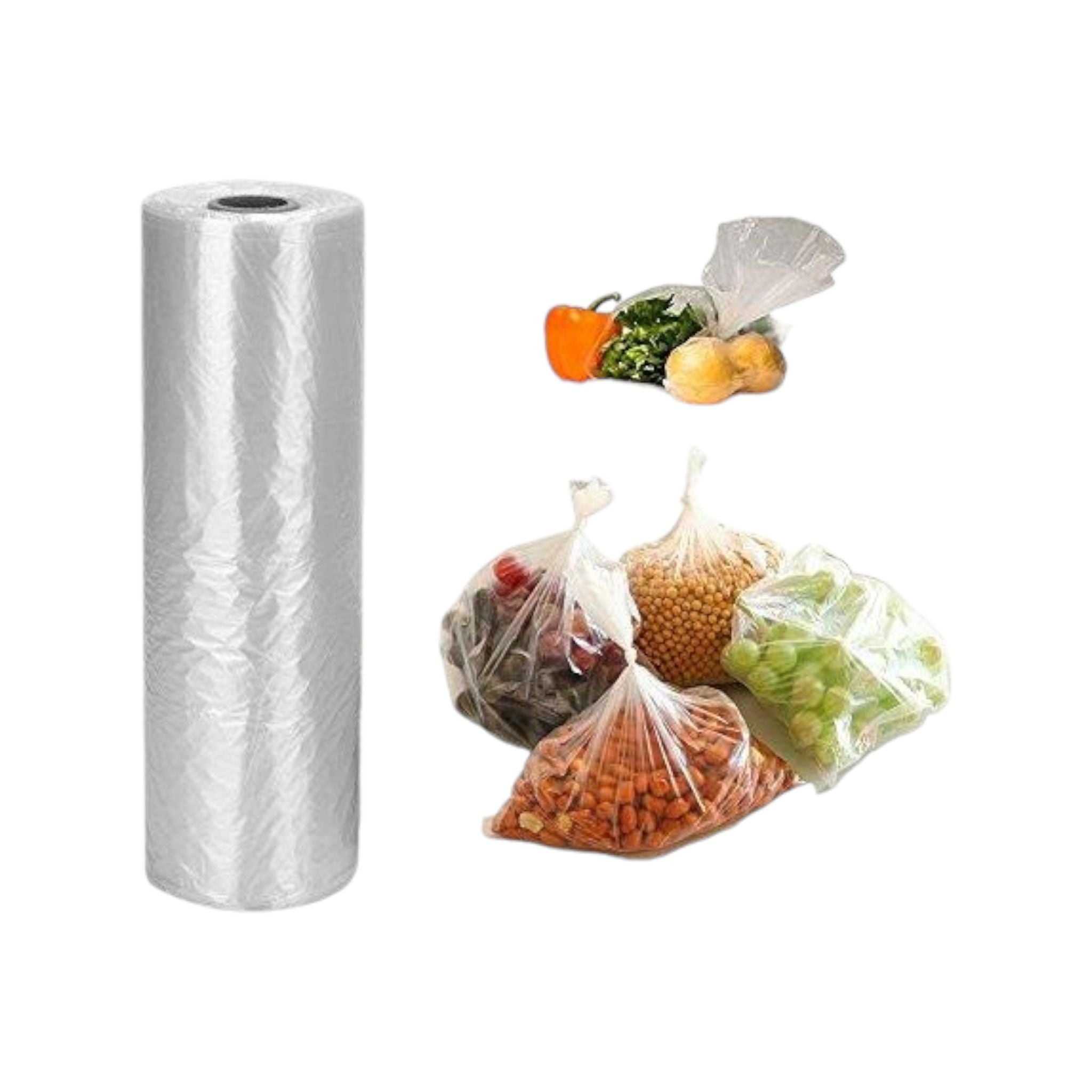 Plastic Bread Bags on Roll 20x30cmx7mic 500pack