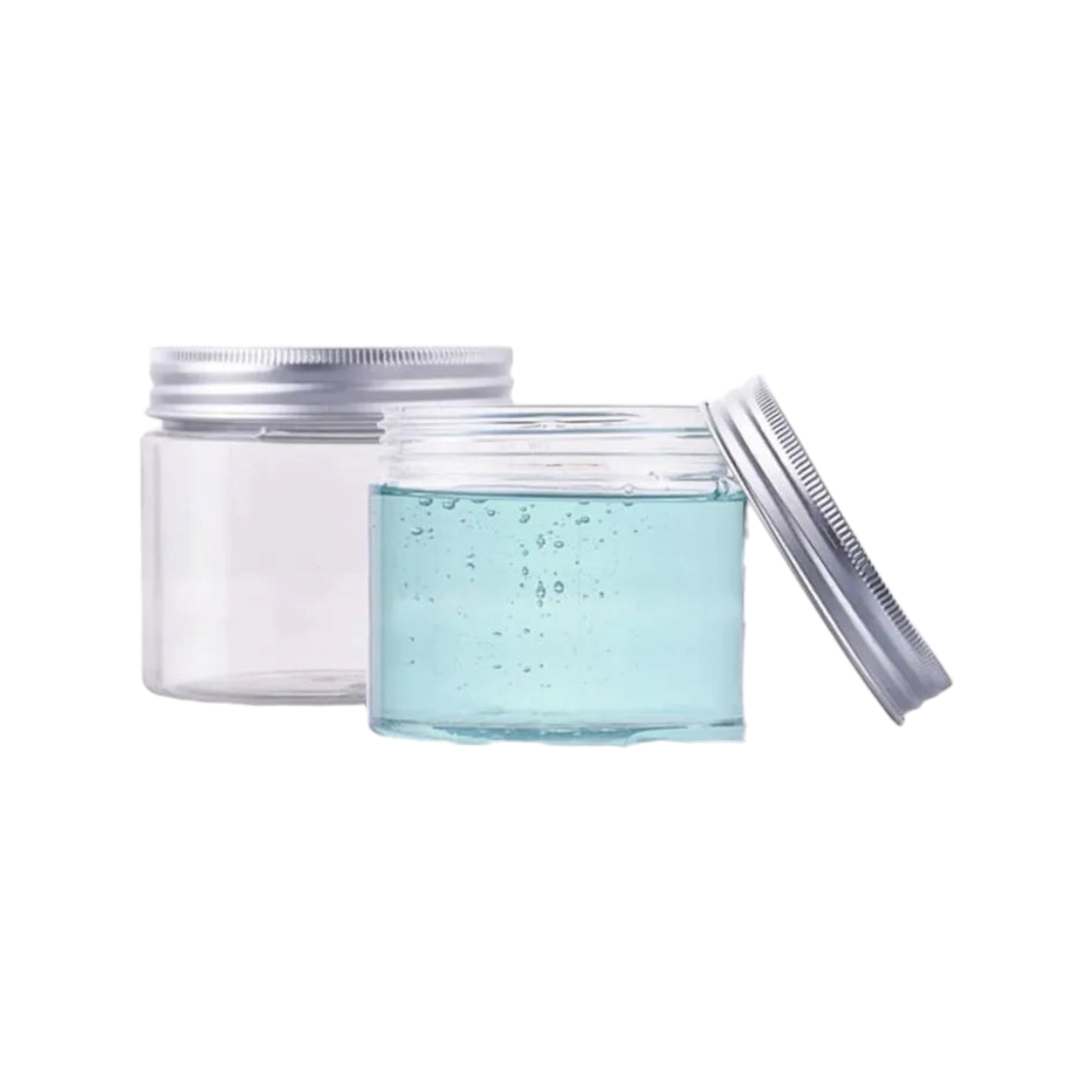 PET Plastic Jar with Aluminium Screw on Lid