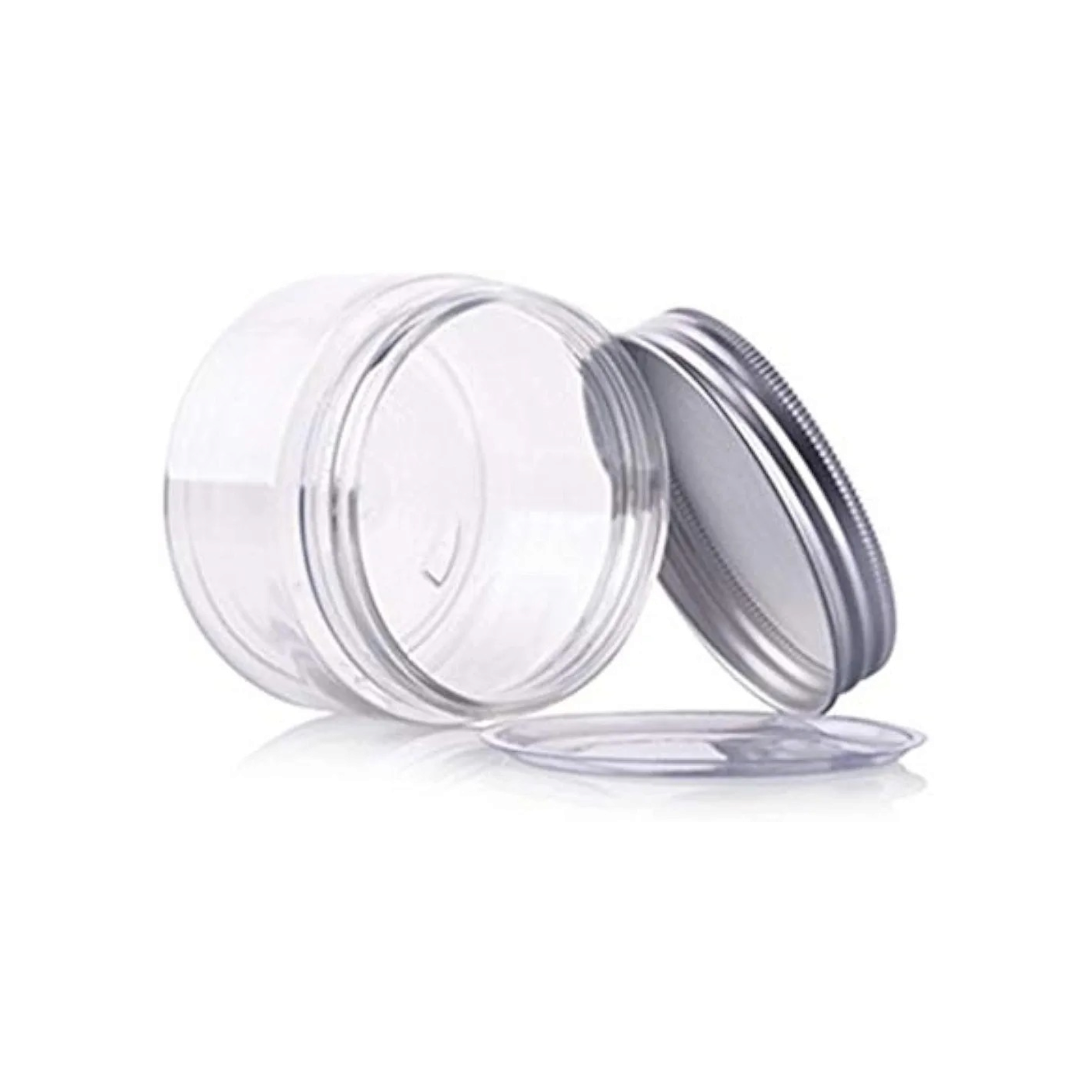 PET Plastic Jar with Aluminium Screw on Lid