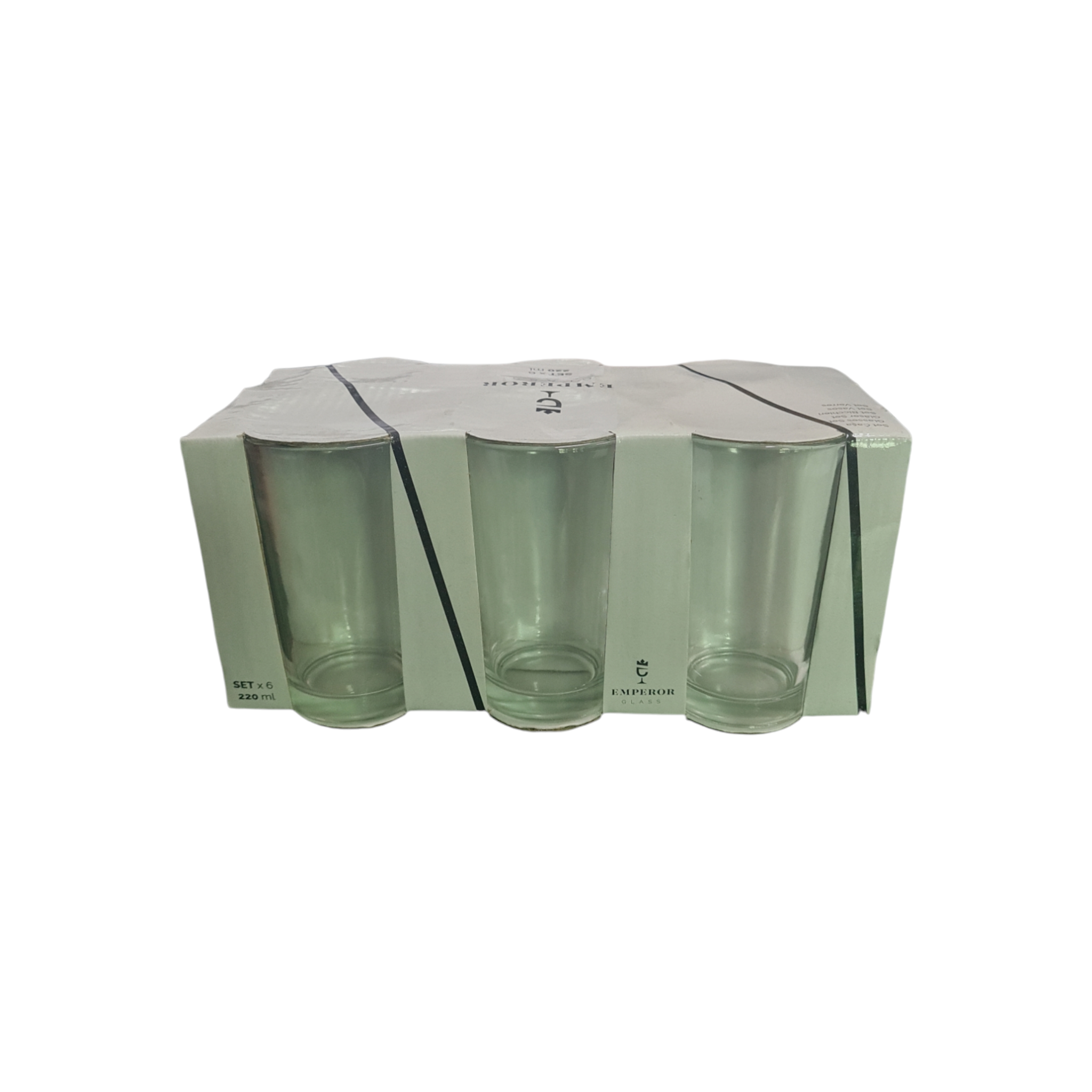 Glass Tumbler HiBall 6pack with Window Box 220ml