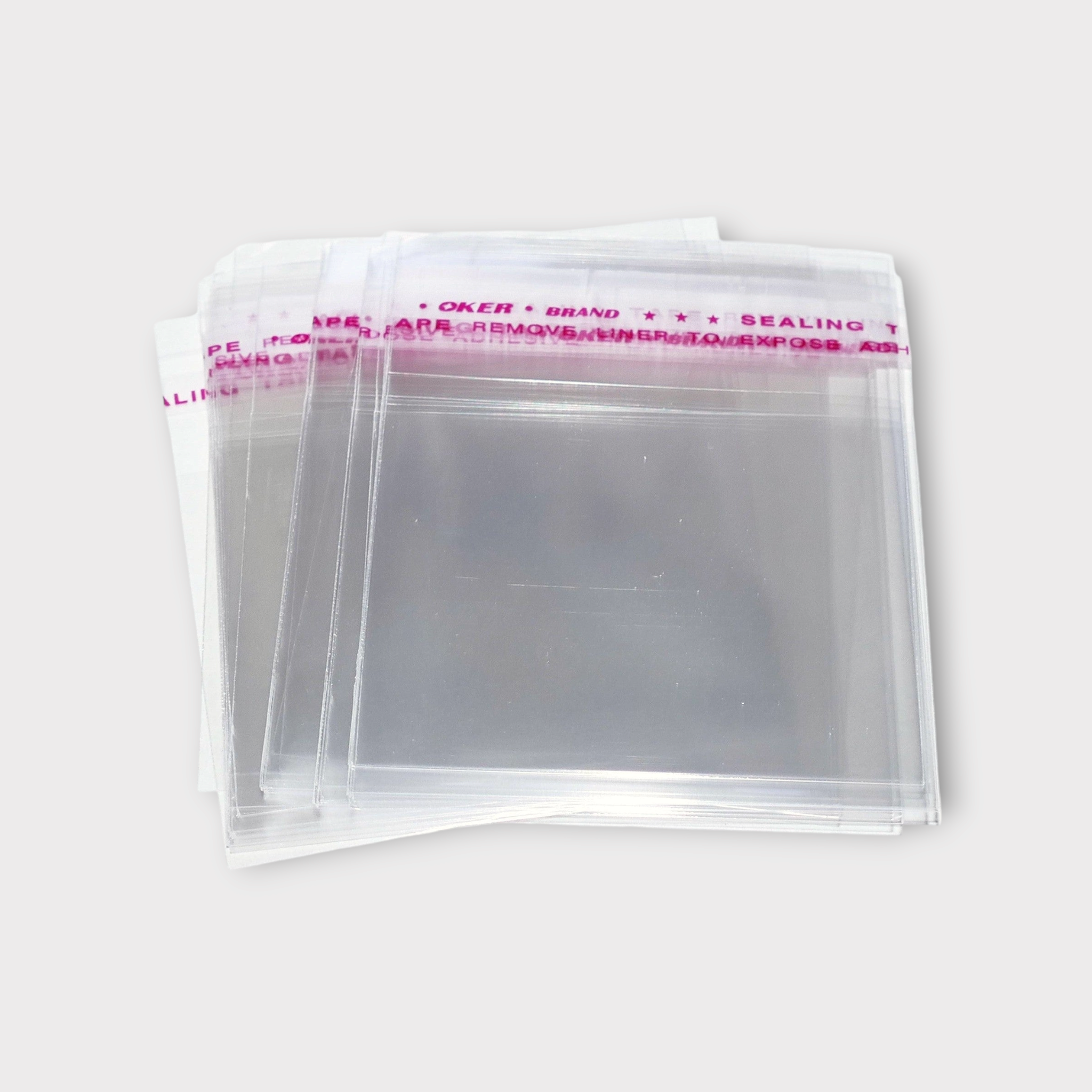 Polyprop Cellophane Selfseal Bags 15x22cm+3cm 100pack