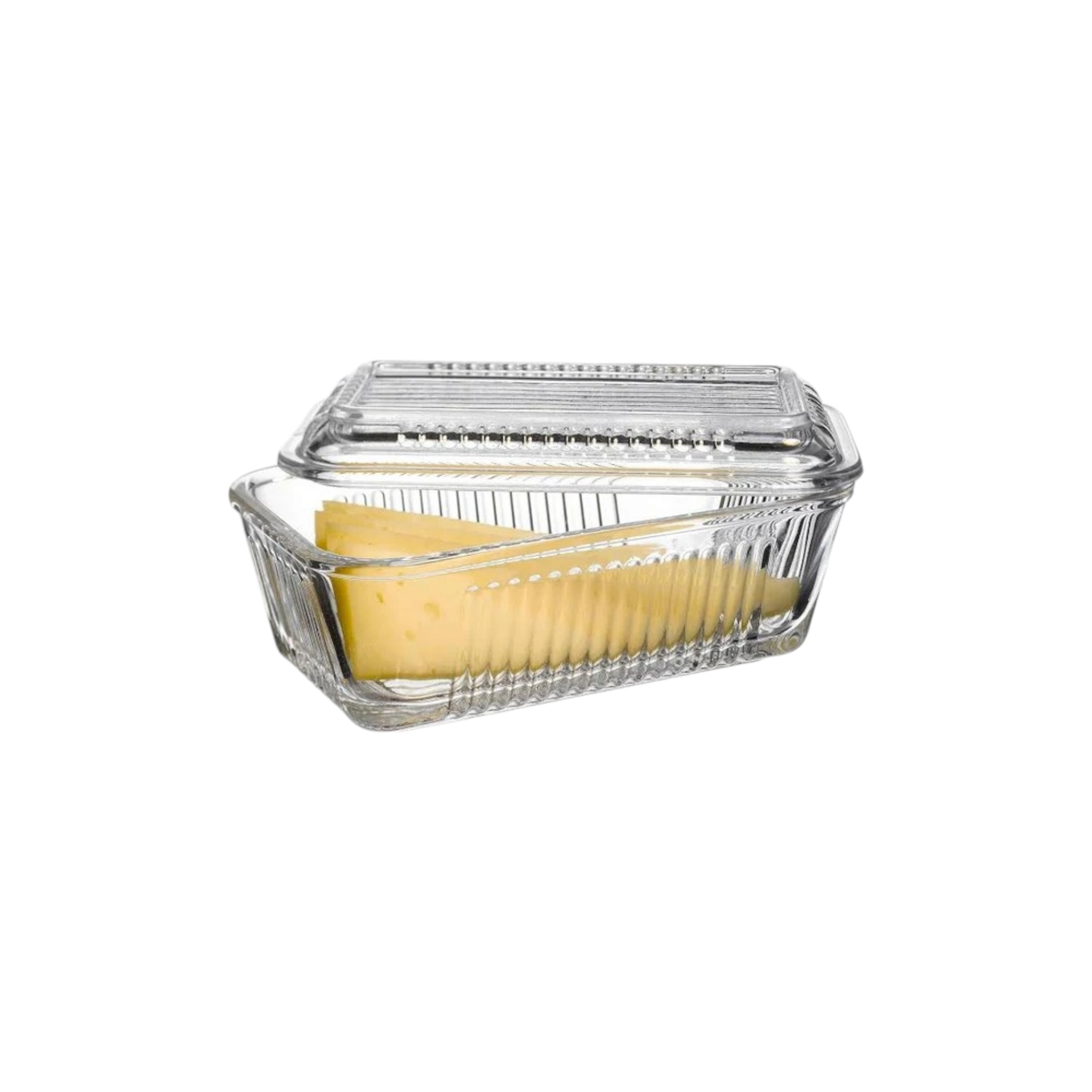 Pasabahce Frigo Glass Storage Butter Dish 250g with Lid 23197