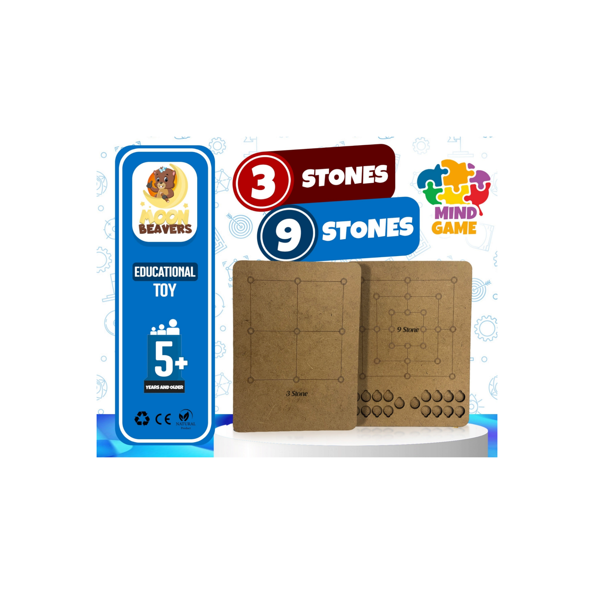 Educational Toy XOX-3 Stones 9 Stone 16x20cm MB45