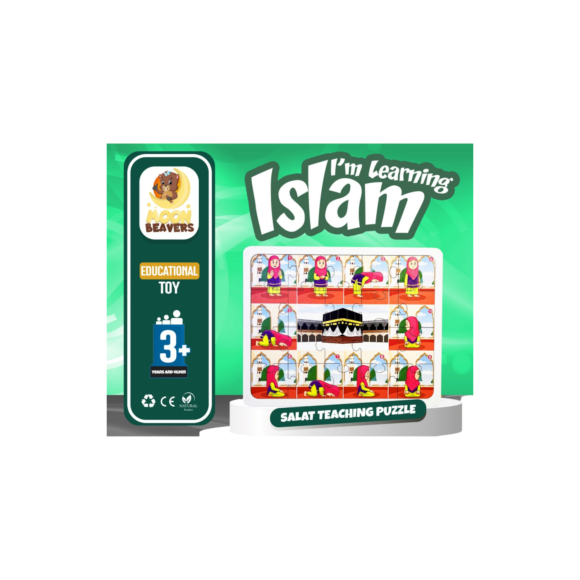 Educational Toy Salaah Teaching Puzzle Girl 16x20cm MB47