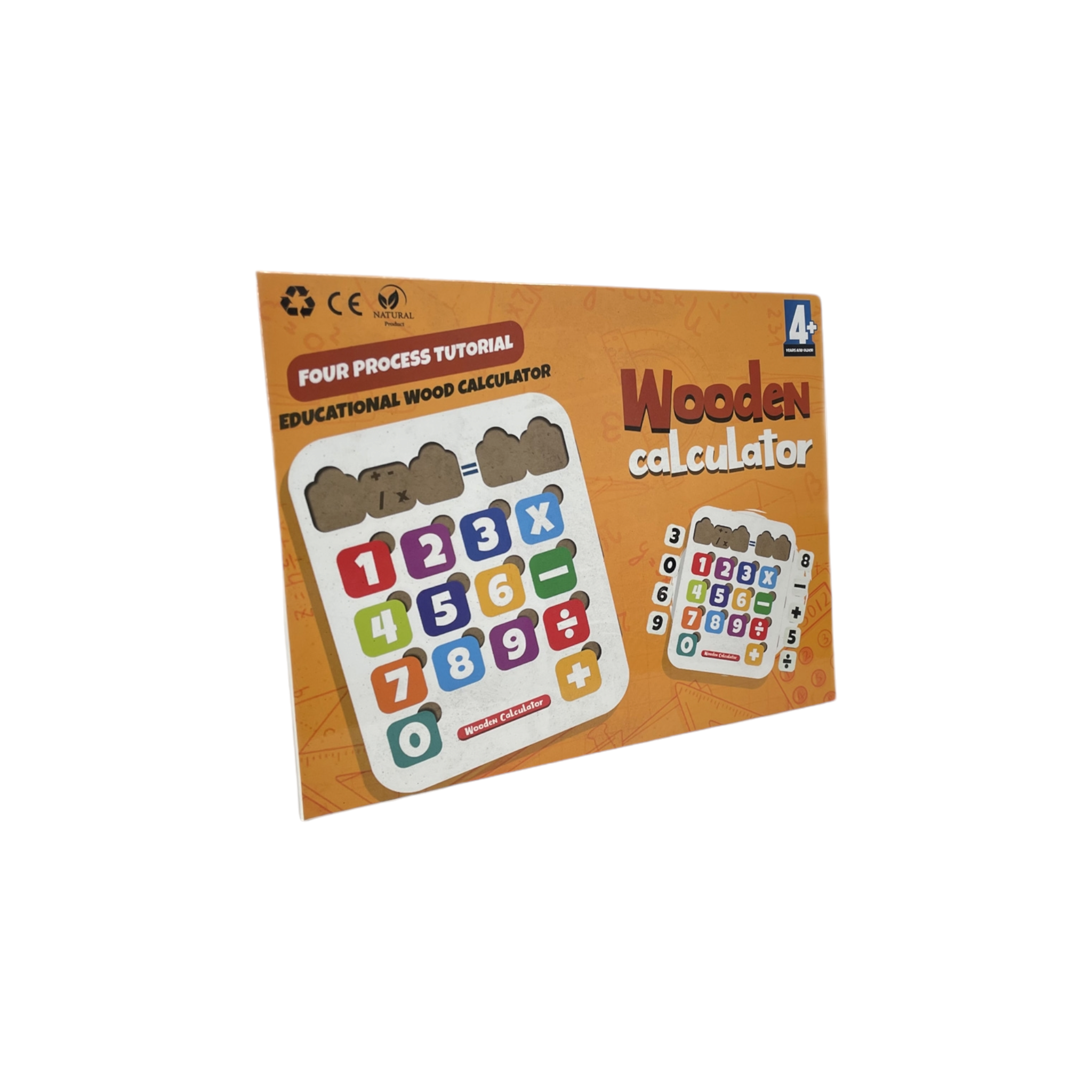 Educational Toy Wooden Calculator Puzzle 16x20cm MB42