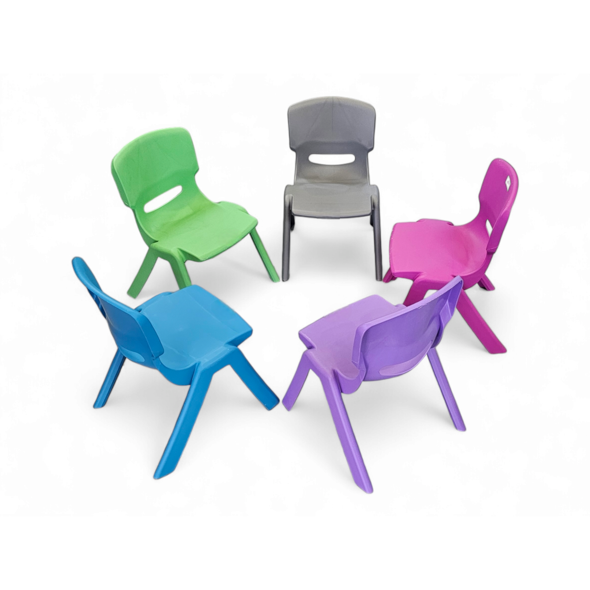 Preschool Colored Kiddies Chair 40cm Stackable