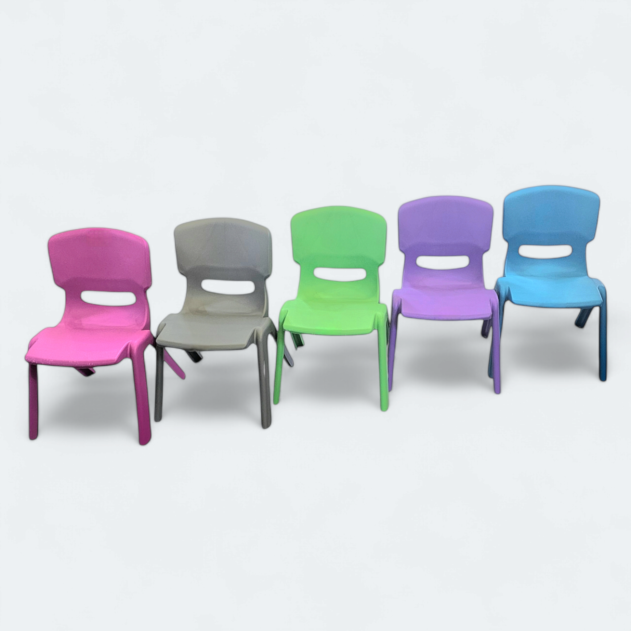 Preschool Colored Kiddies Chair 40cm Stackable