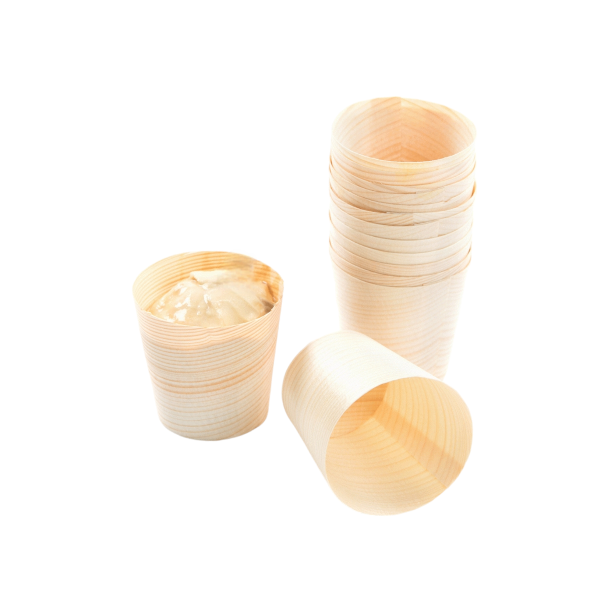 Disposable Bamboo Cups 8x6cm Large 20pack