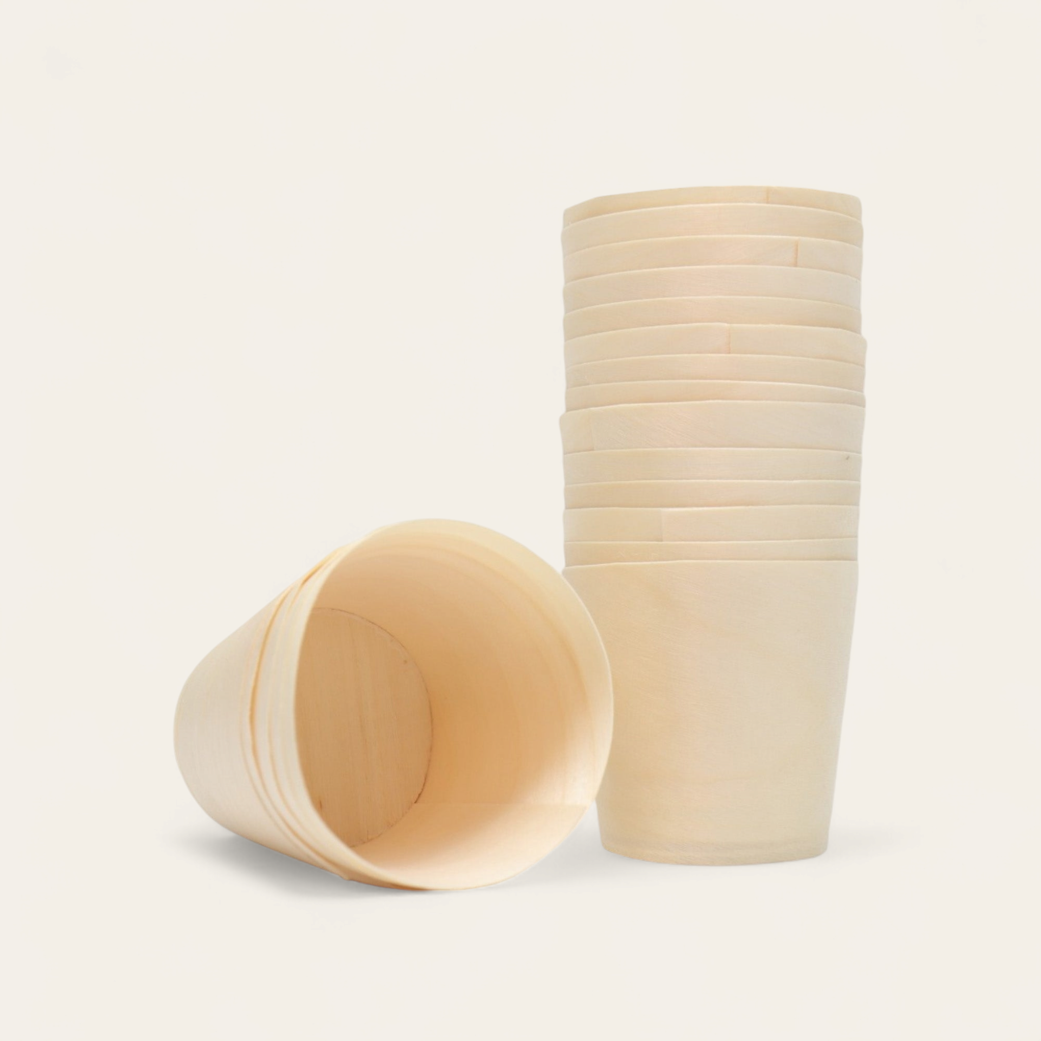 Disposable Bamboo Cups 8x6cm Large 20pack