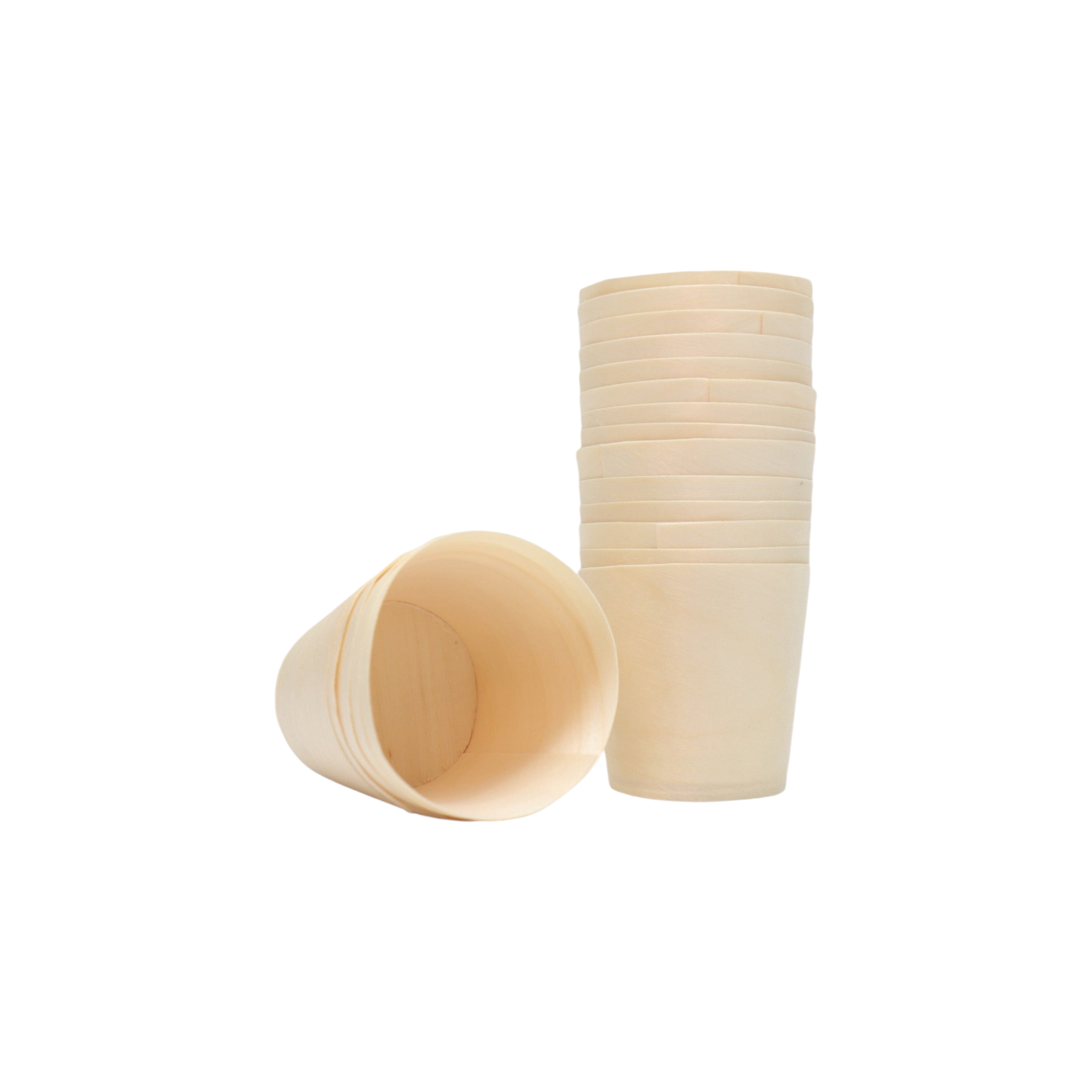 Disposable Bamboo Cups 8x6cm Large 20pack