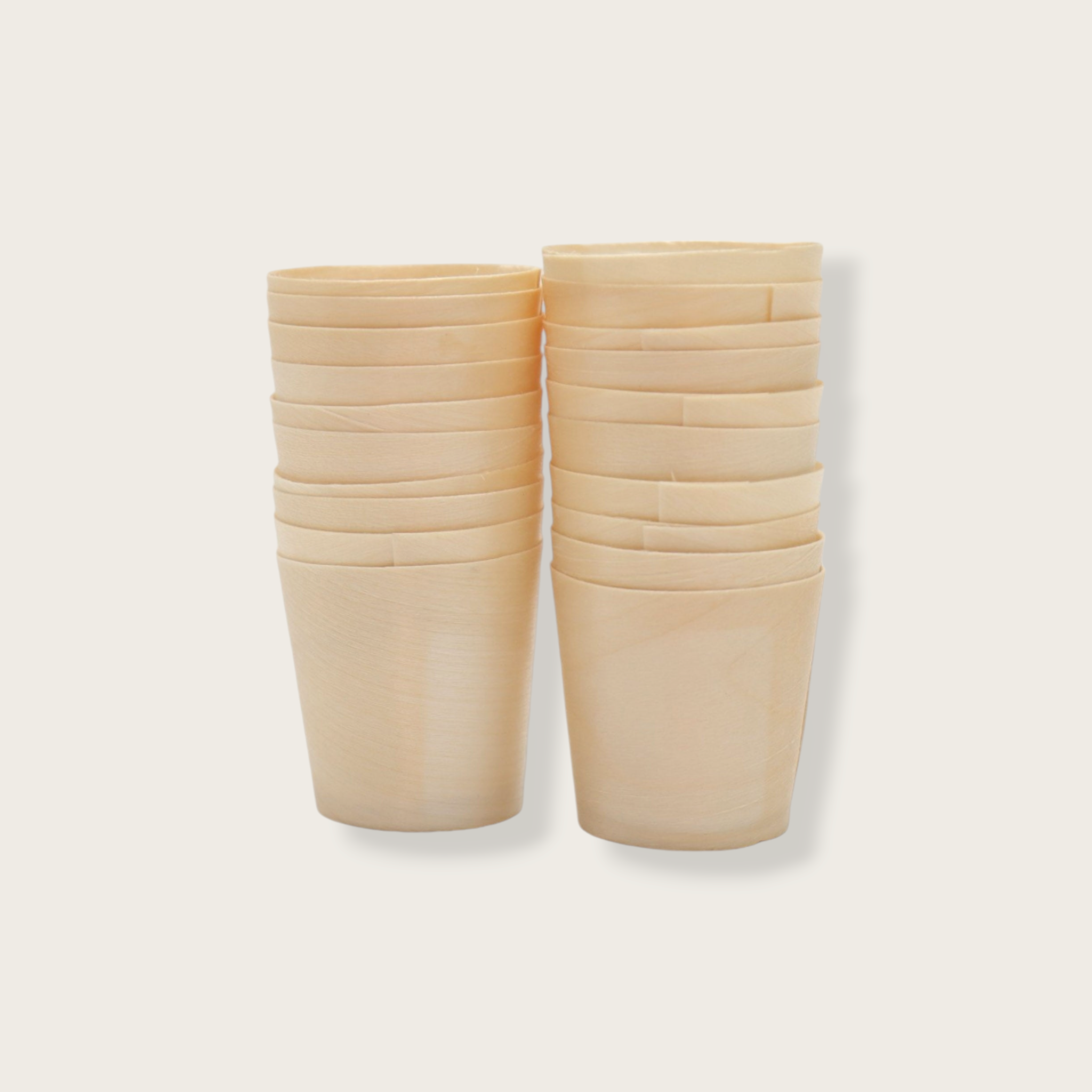 Disposable Bamboo Cups 8x6cm Large 20pack