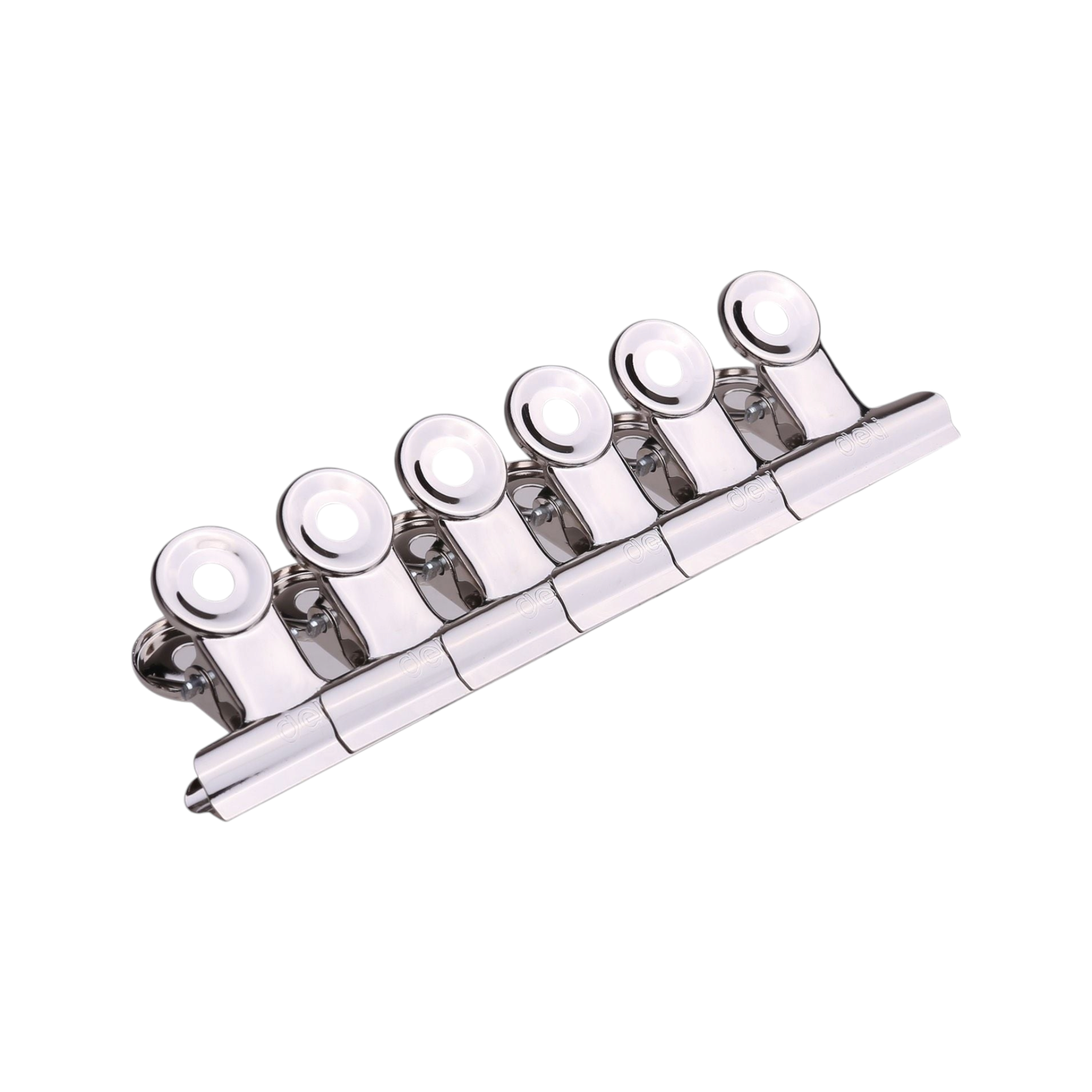 Deli Silver Bulldog Clips 38mm Silver 6pack