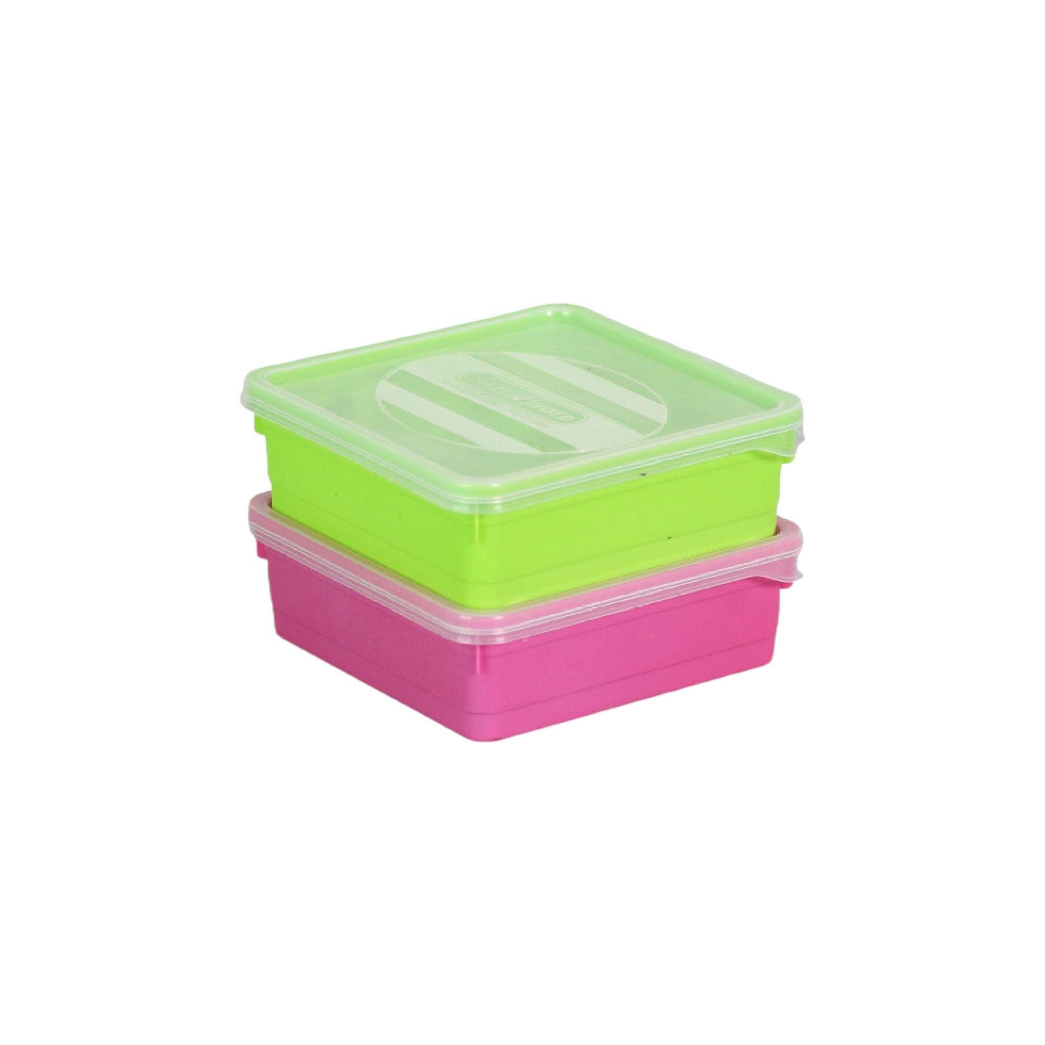 Nu Ware Candy Lunch Box Square 700ml 2pc Set