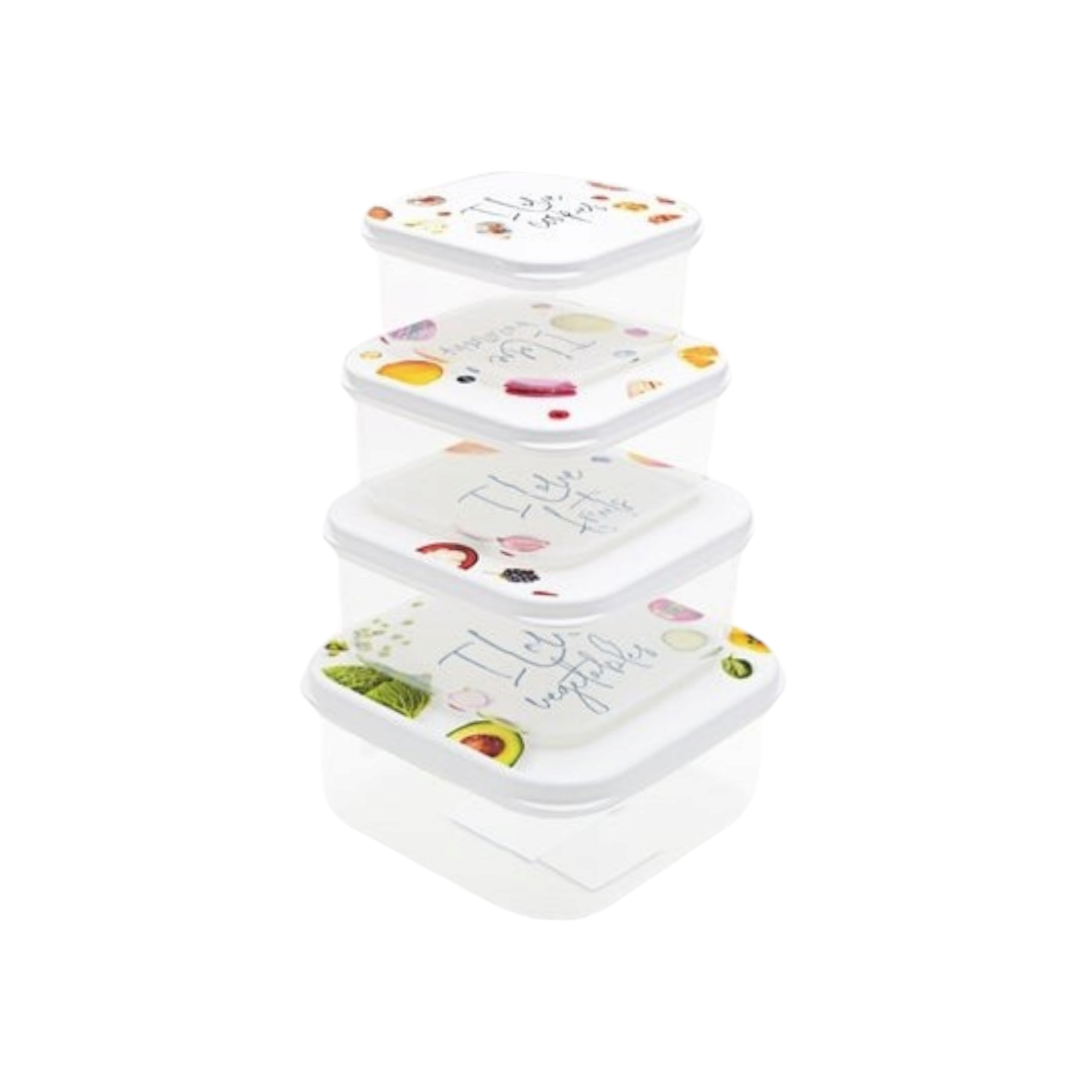 Food Saver Storage Container 4pc Set Plastic 21135