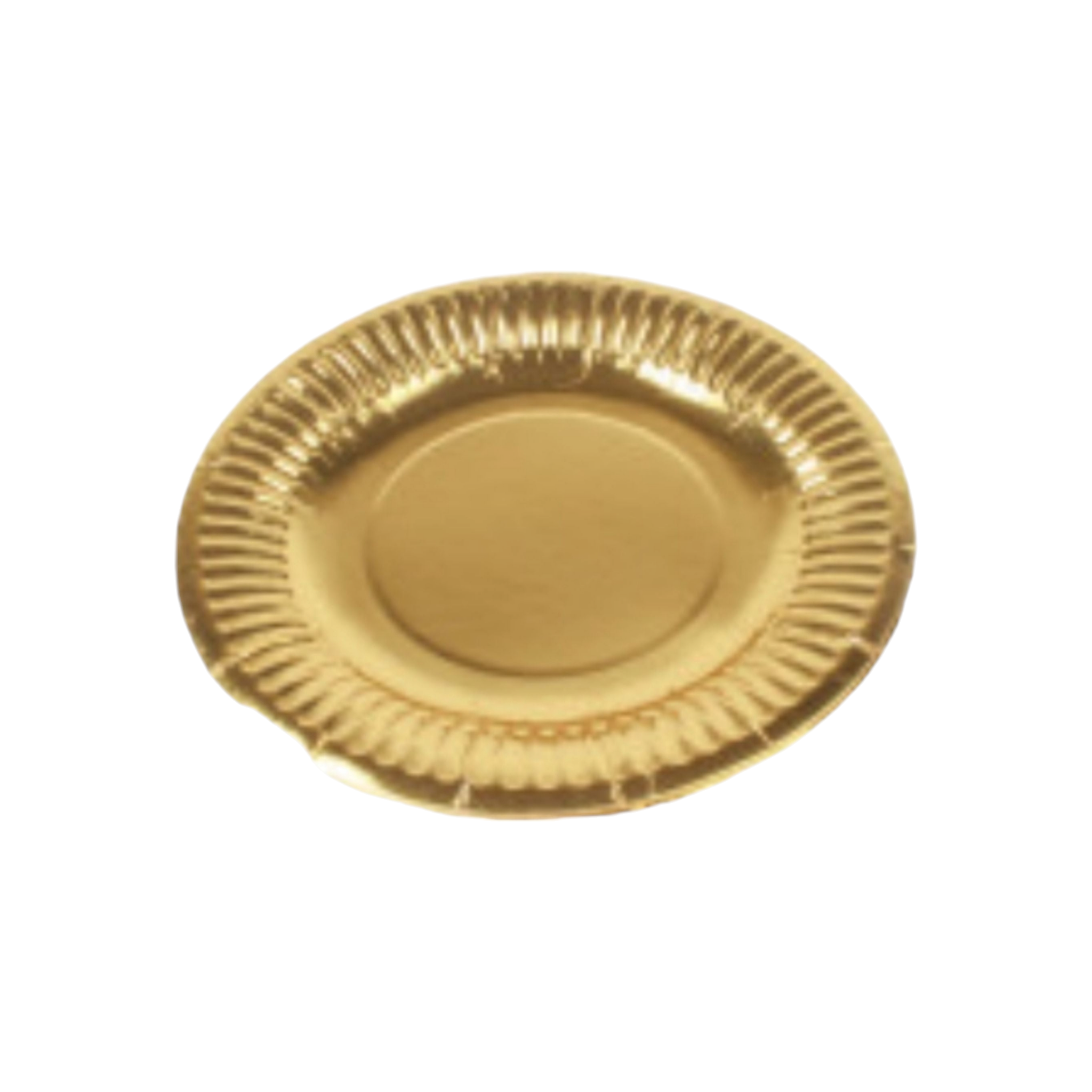 Disposable Party Paper Plate Gold 7inch 10Pack