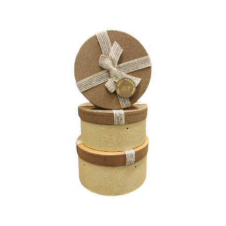 Gift Paper Box Multipurpose Round 3pack 570