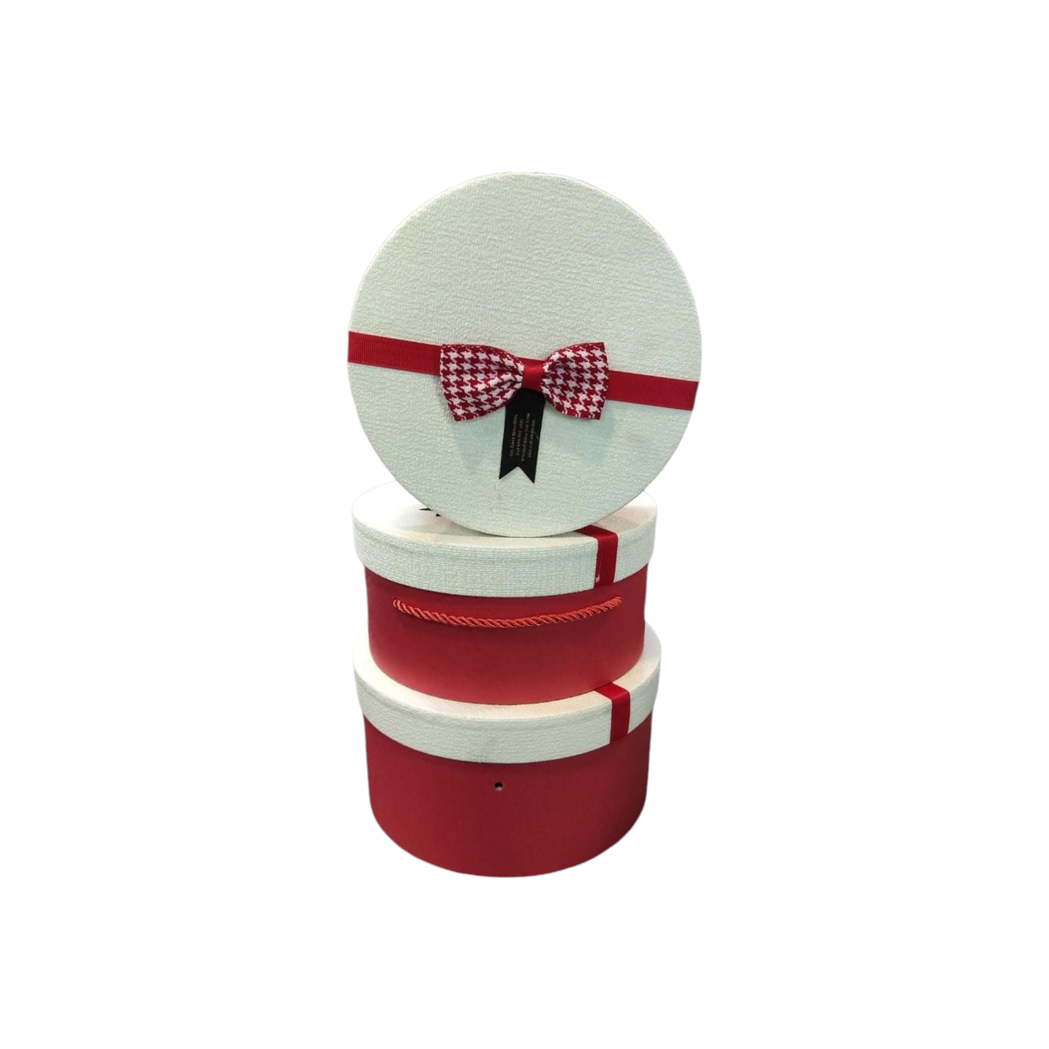 Gift Paper Box Multipurpose Round 3pack 568 Red