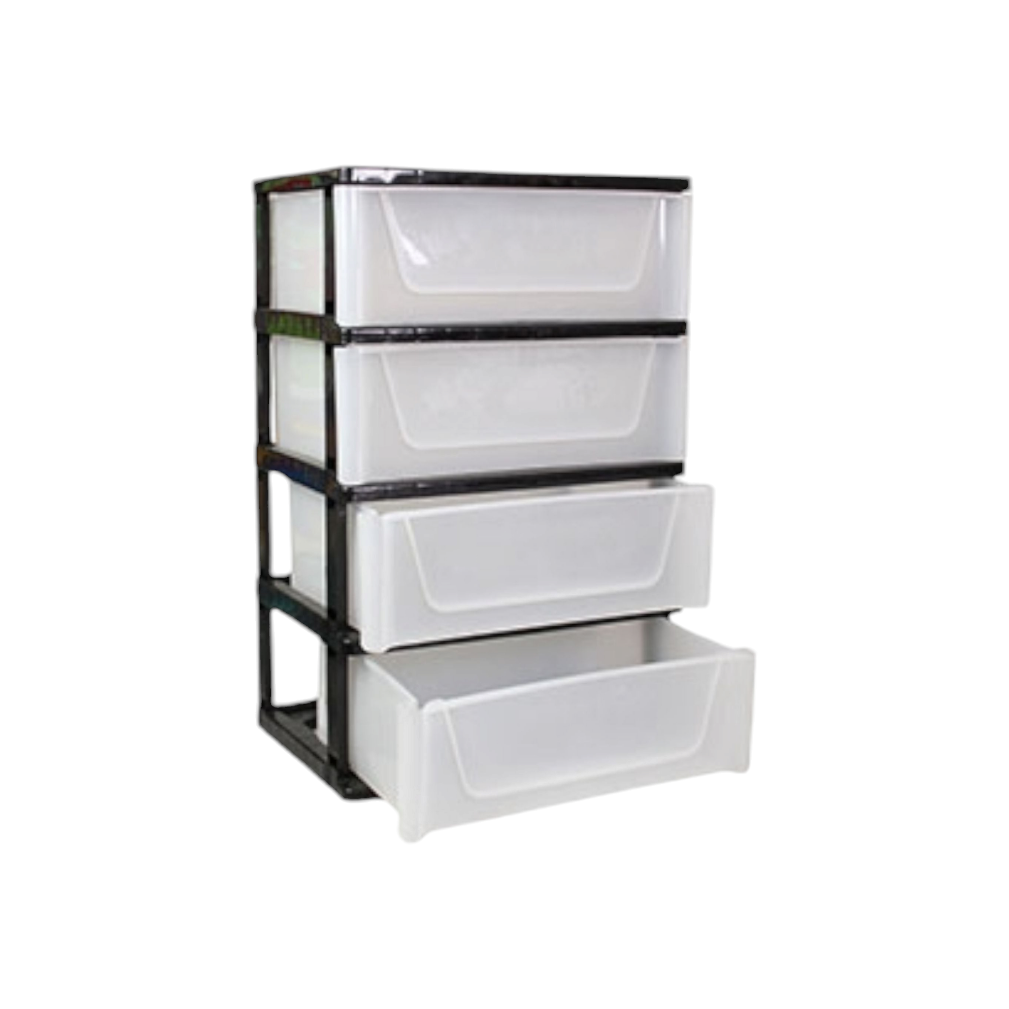 Nu Ware Super Storage Drawer 4-Tier Black MC-DS4B