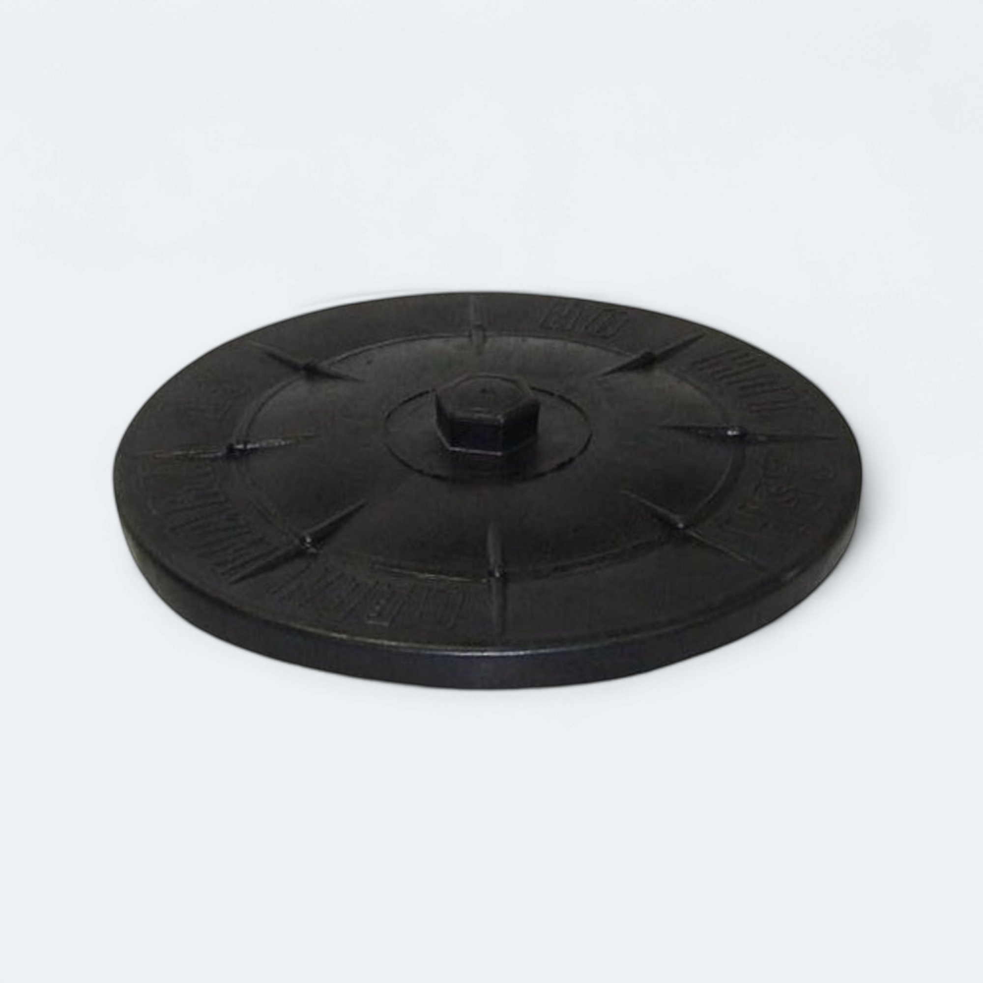 90L Refuse Rubber Bin Lid Black Heavy Duty Plastic