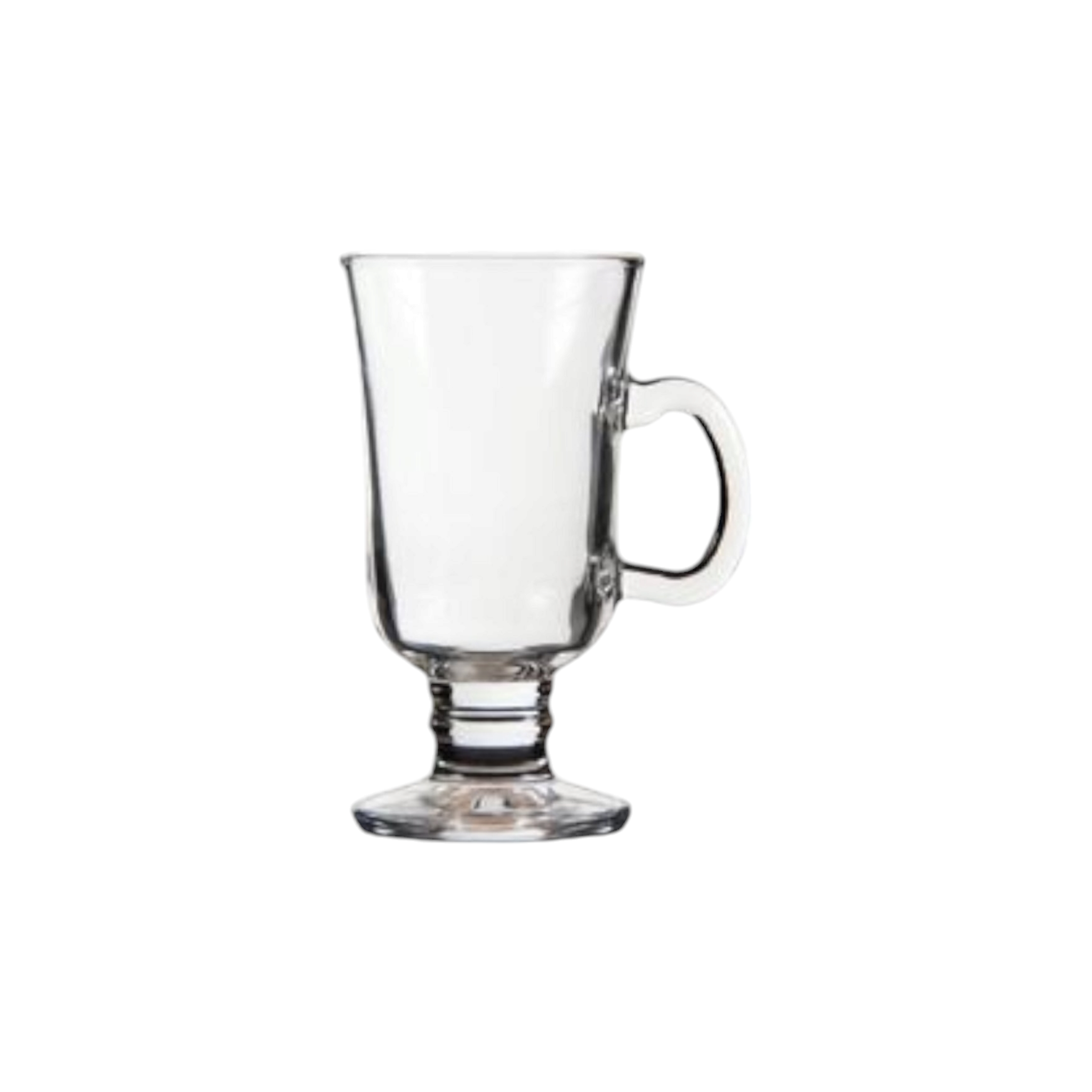 Regent Footed Glass Latte Coffee Mug 240ml with Handle 1pc 27411